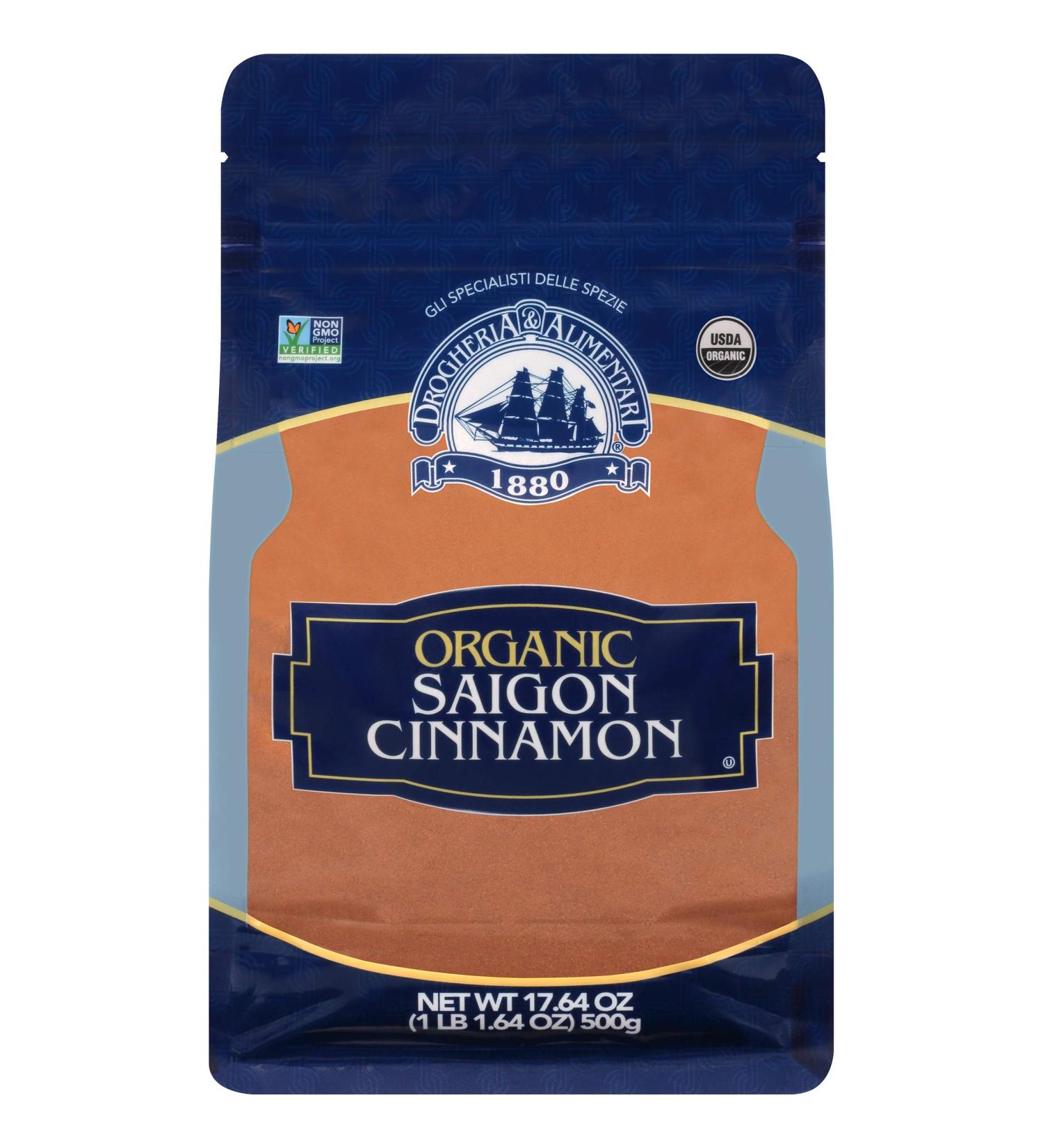 Drogheria & Alimentari Organic Saigon Cinnamon 17.64 oz - Premium Quality Spice for Baking and Cooking - Buy Online on GoSupps.com