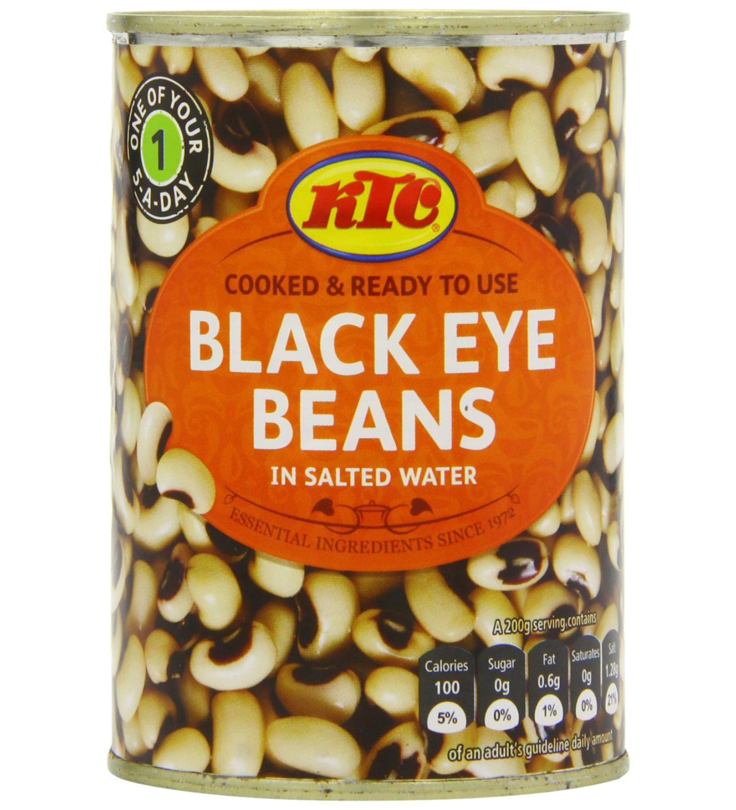 KTC Black-Eyed Beans (Canned) - Pack of 12 (400g Each) | Buy Internationally - Premium Quality Legumes - Buy Online on GoSupps.com