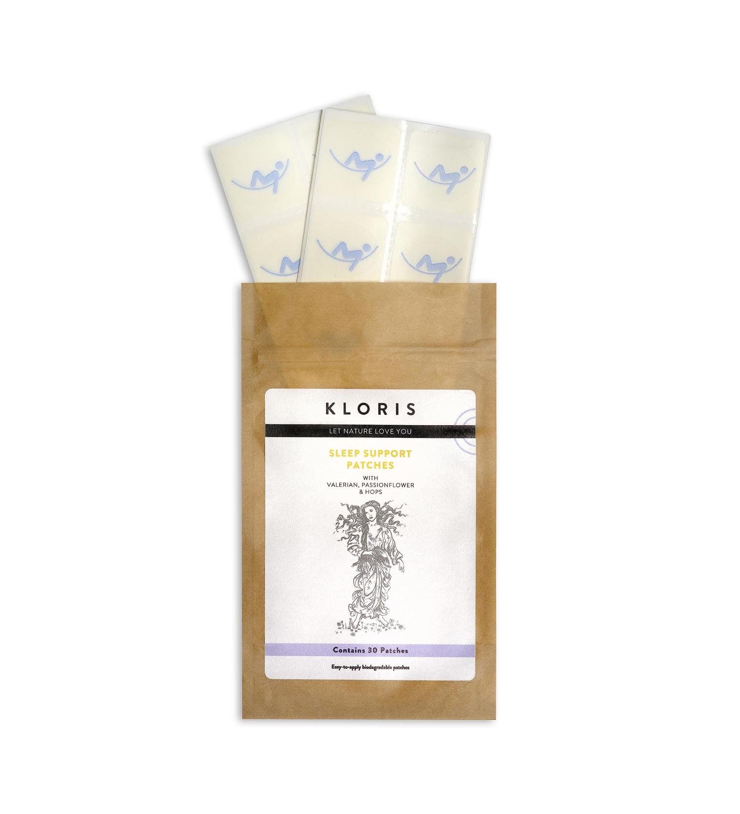 KLORIS Sleep Patches (30 Pack) - with Hemp Valerian Passionflower & Hops. Better Sleep - Naturally.
