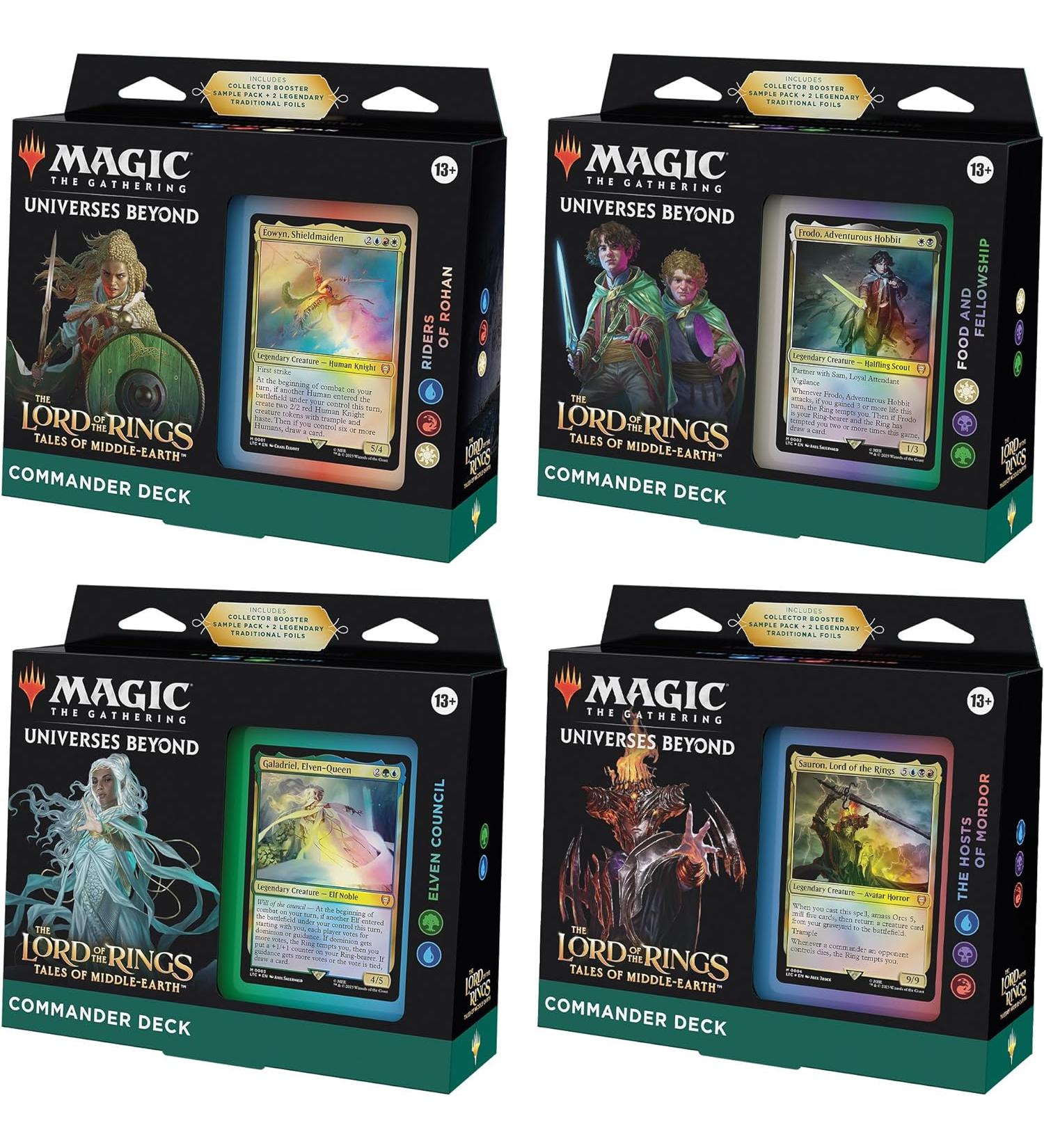 Magic The Gathering Lord of The Rings Tales of Middle-Earth Commander Deck Bundle - All 4 Decks - Buy Online on GoSupps.com