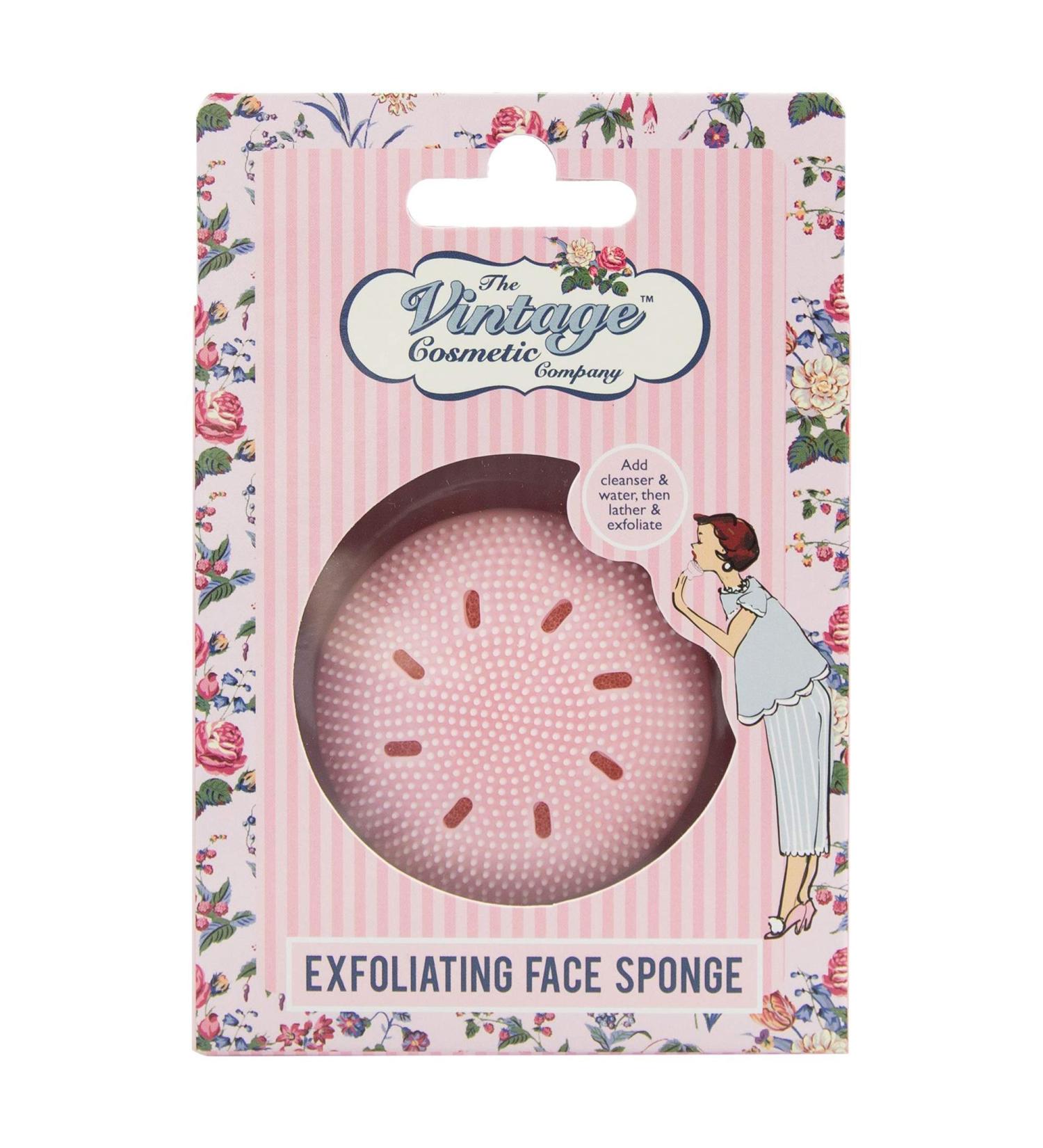 The Vintage Cosmetic Co. Exfoliating Face Sponge Pink 1 Count