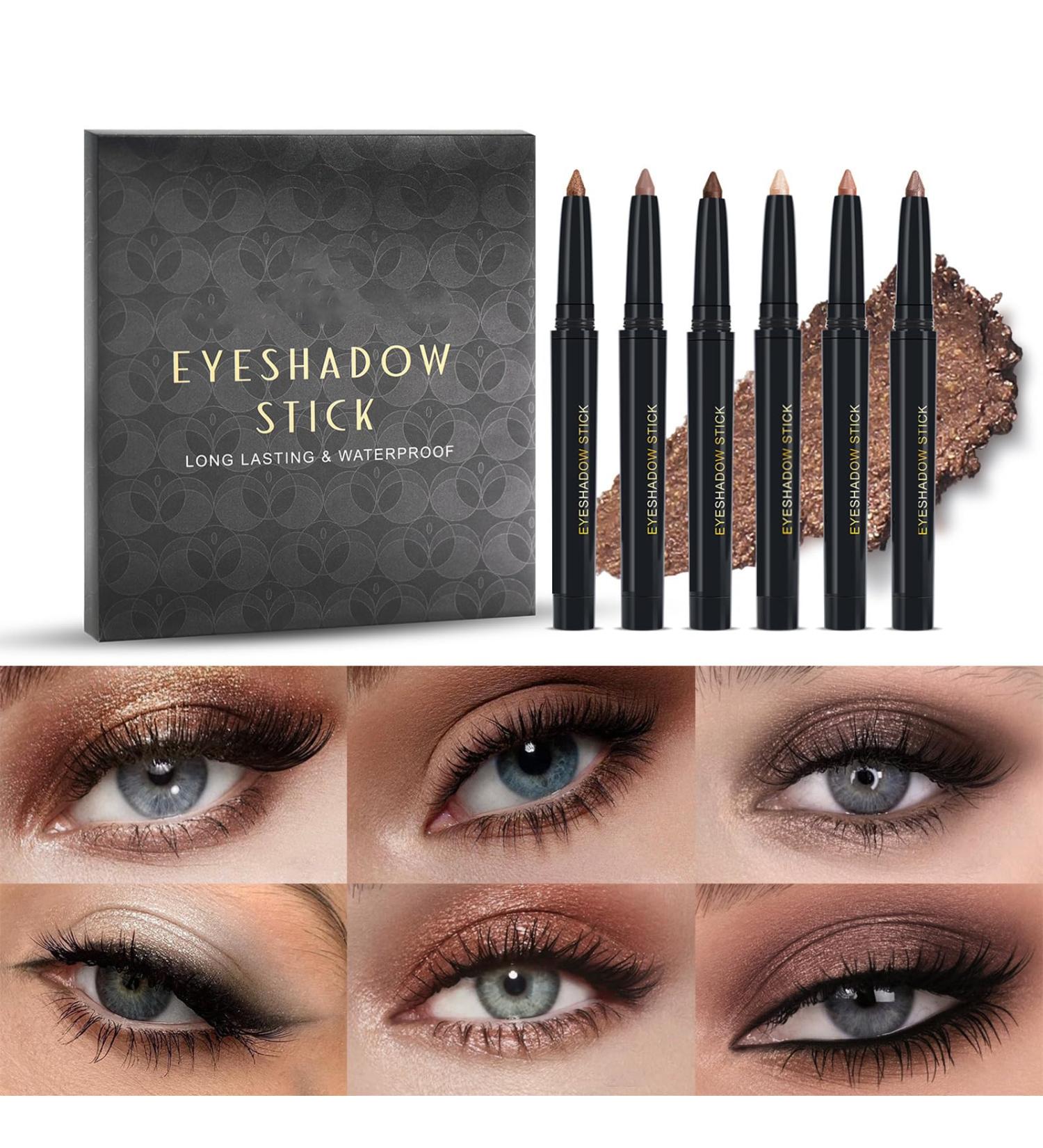 Eyeshadow Pen Collection 6 Colros Creamy Eyeshadow Sticks Long Wear Makeup Set For Women - Buy Online on GoSupps.com