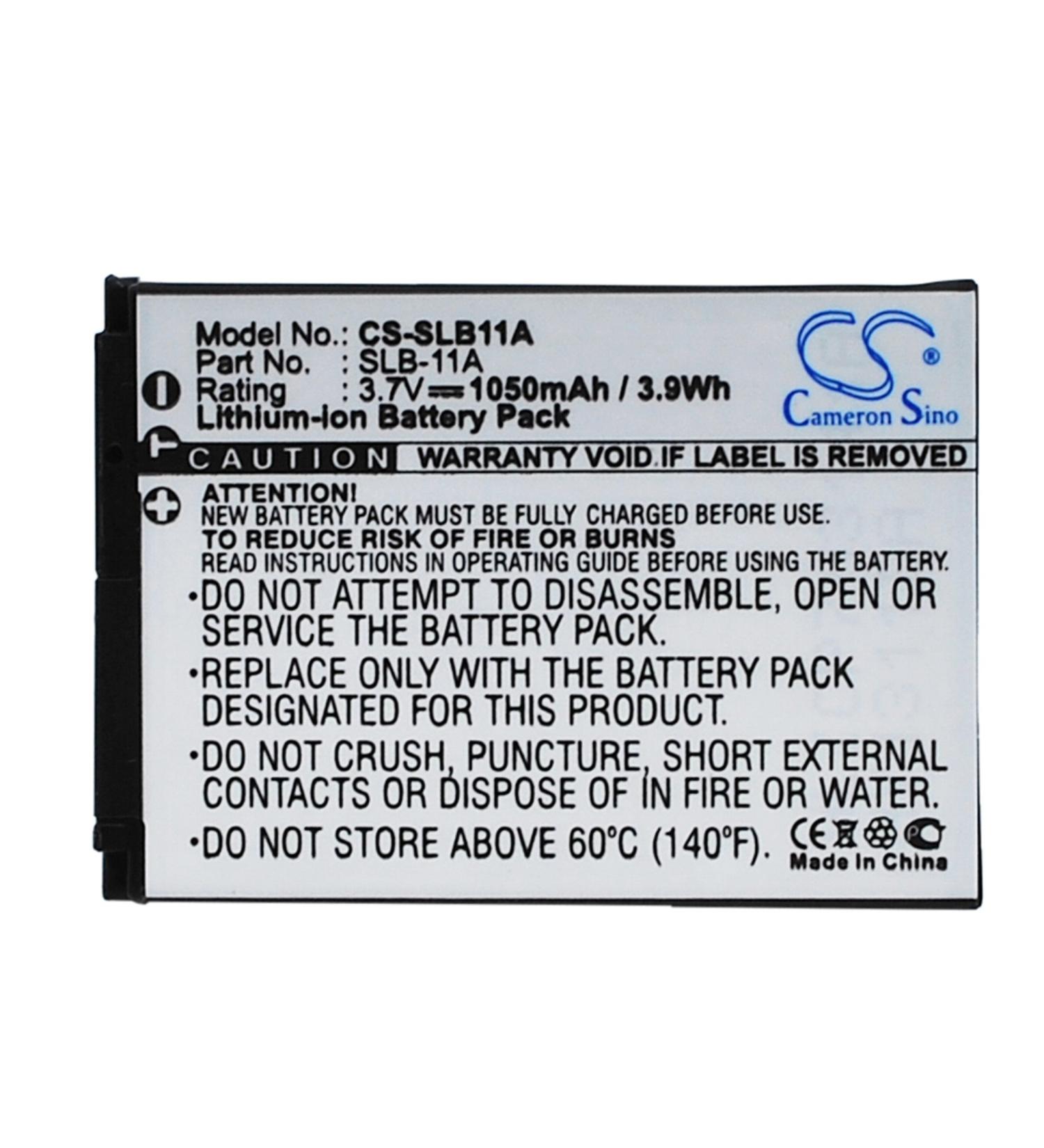 3.7V 1050mAh Battery Replacement for EA-SLB11A HZ15W HZ30 WB5500 ST5000 & More - International Shipping Available - Buy Online on GoSupps.com