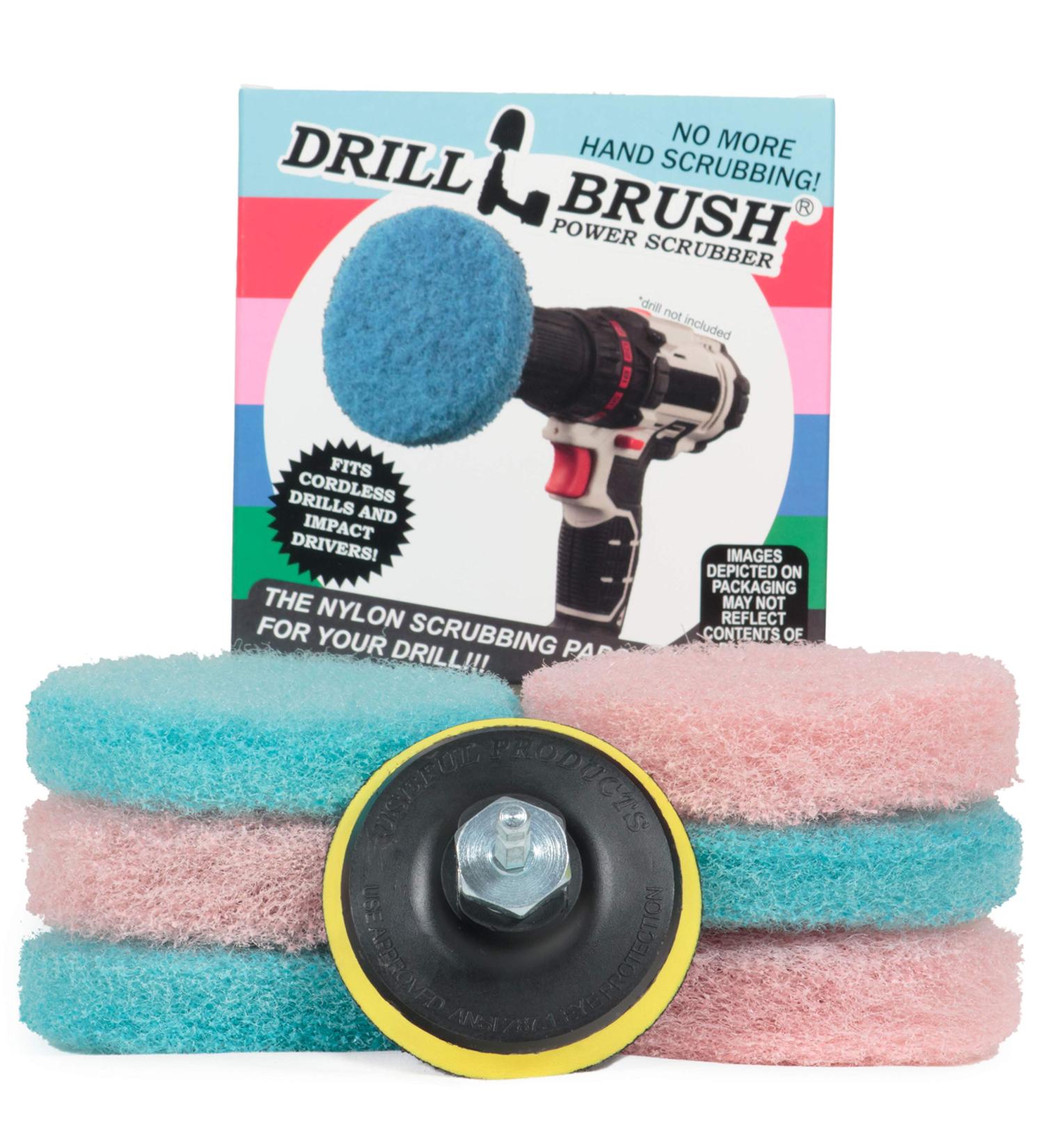 Drillbrush Power Scumbusting Scrubbing Pads Bathroom Surfaces Shower Tubs Tile - Buy Online on GoSupps.com