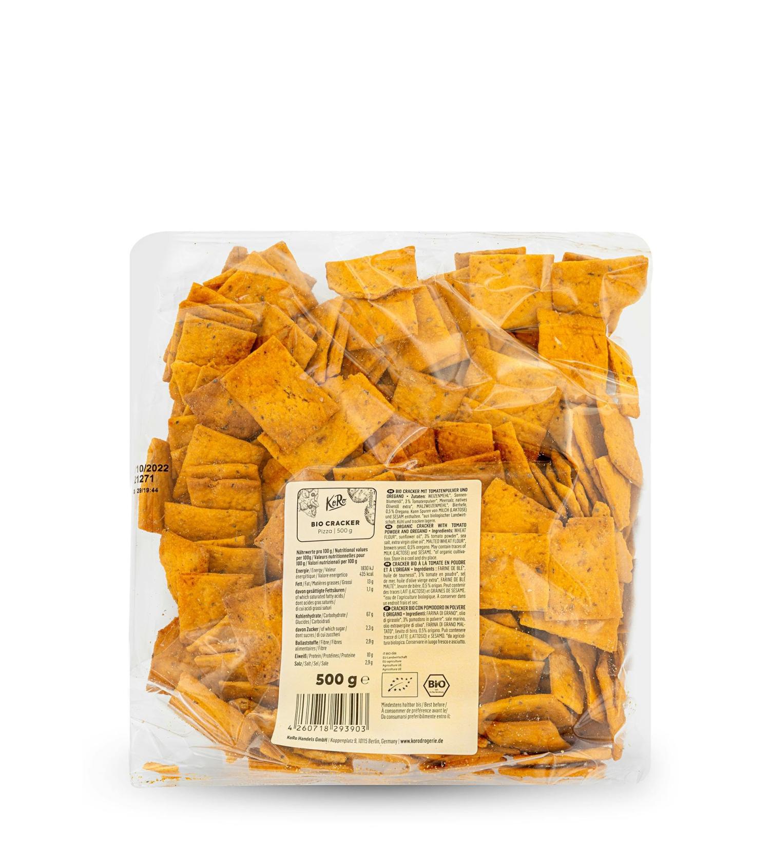 KoRo - Organic Pizza Crackers 500g - Buy Online on GoSupps.com