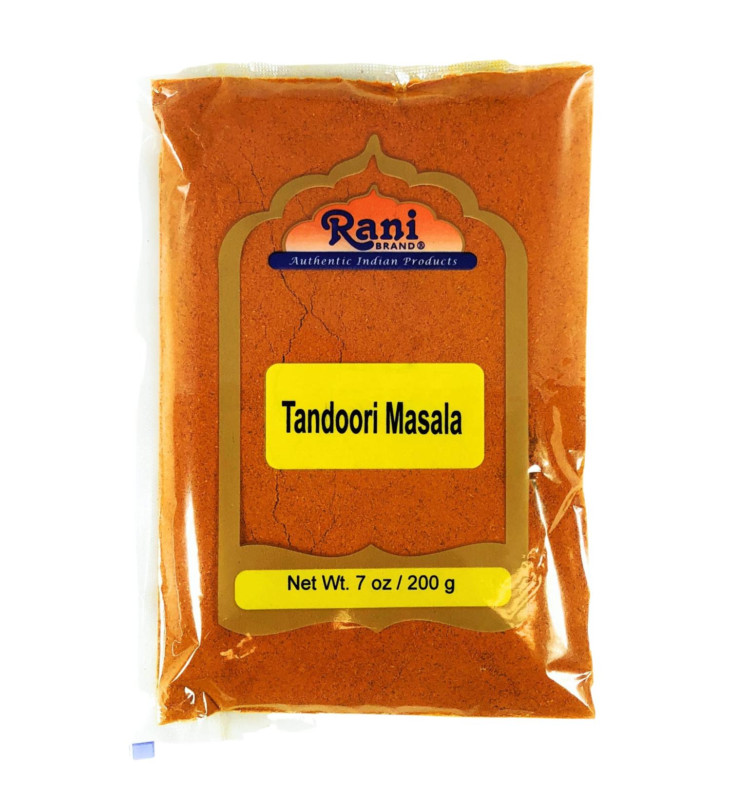 Rani Tandoori Masala 7oz - Natural Indian 11-Spice Blend, Salt Free, Vegan, Gluten Friendly - NON-GMO - Indian Origin - Pack of 1 - Buy Online on GoSupps.com