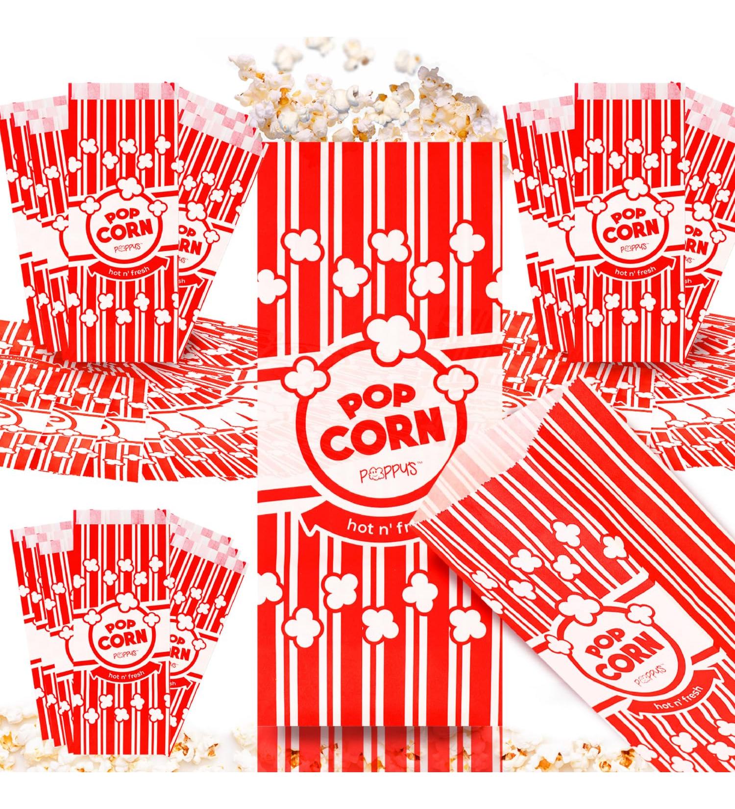 Grehge opcorn Bags - 25 2oz Concession-Grade Bags Popcorn Machine Accessories for Popcorn Bars Movie Nights Concessions 25 Pack - Buy Online on GoSupps.com