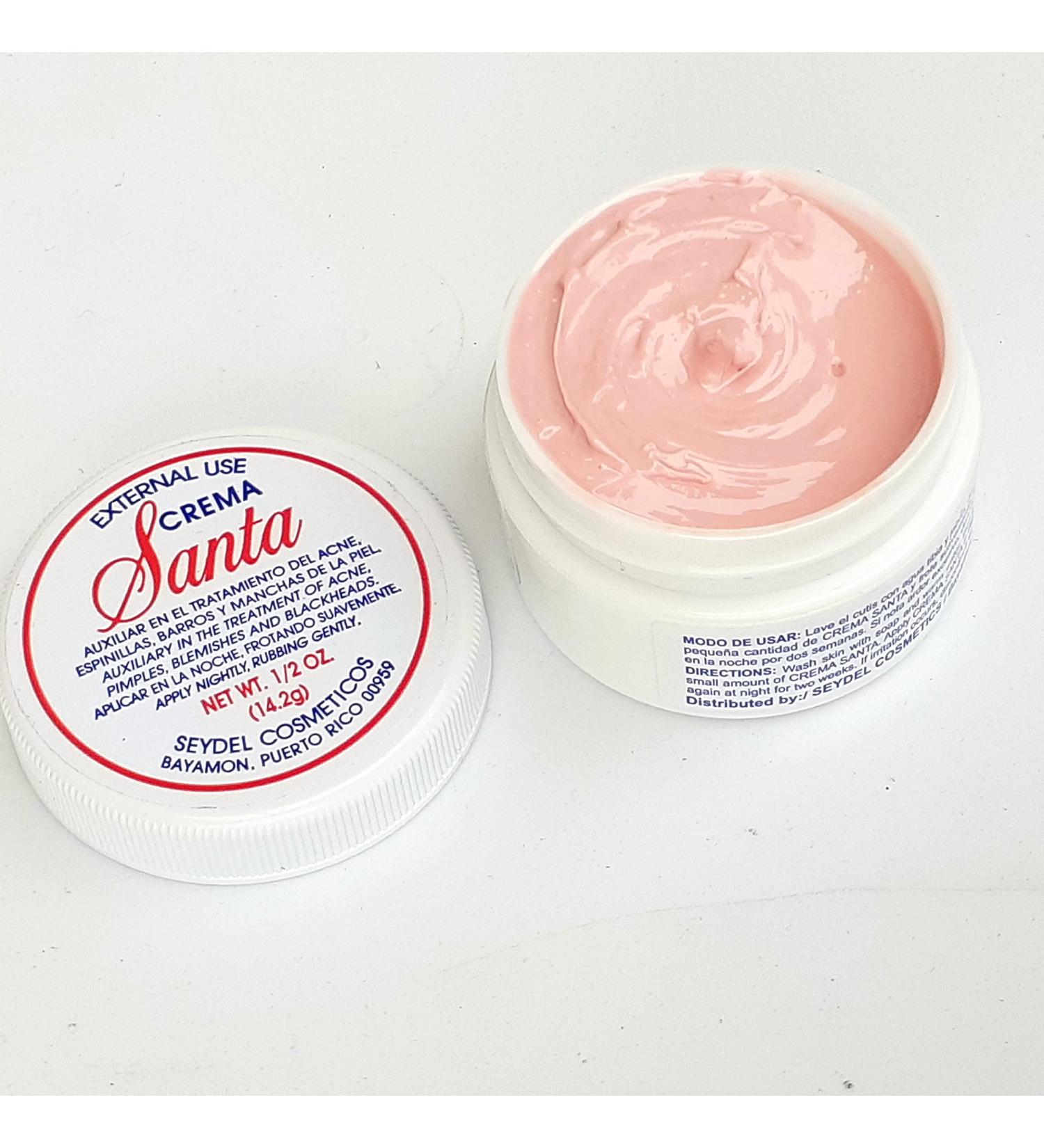 Crema Santa Limpiadora de Acne  y quita manchas Crema Santa Skin lightening cream and acne cleanser  0.5 Ounce