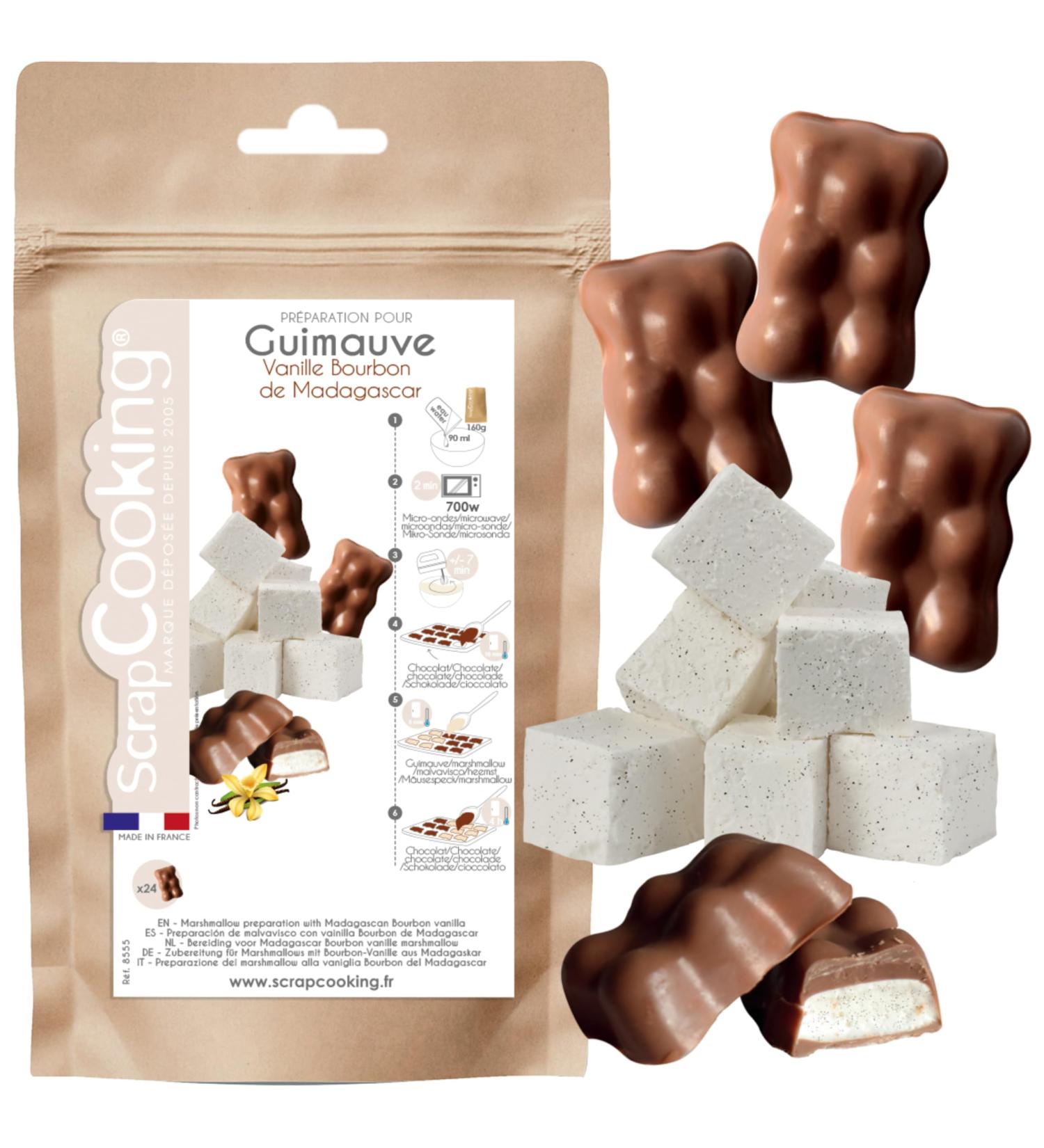 ScrapCooking - Pr paration pour Guimauve Vanille 160 g - Mix pour Chamallow & Ourson Guimauve Maison - Vanille Bourbon de Madasgascar - Cuisine P tisserie - Fabriqu en France - 8555 - Buy Online on GoSupps.com