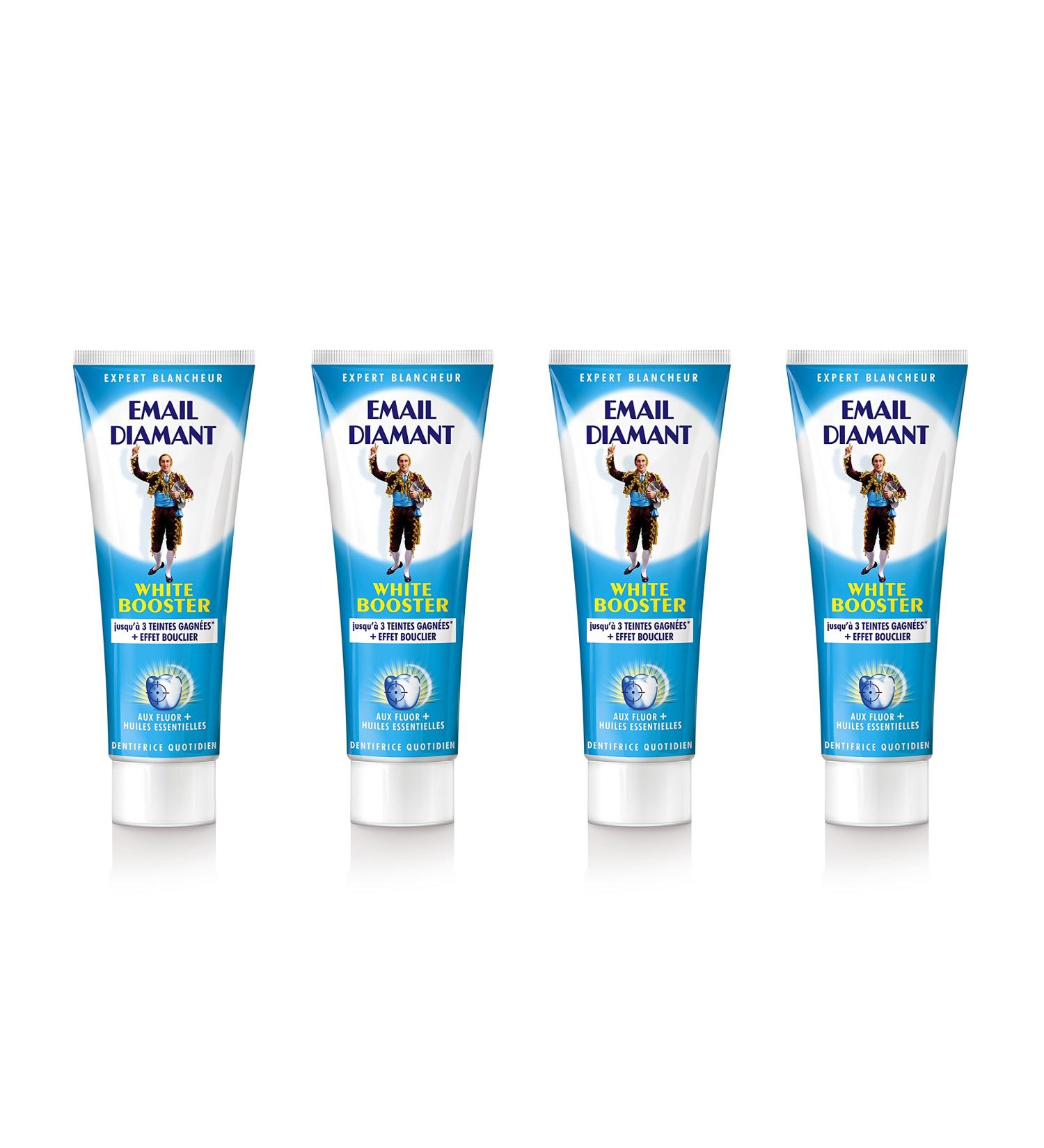 Email Diamant White Booster Toothpaste - Triple Action 75 ml - 4 Pack | Brighten & Care for Your Smile - International Shipping Available - Buy Online on GoSupps.com