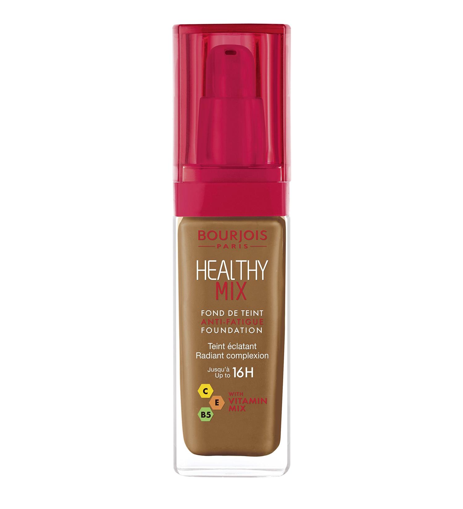 Bourjois Healthy Mix Anti-Fatigue Foundation in Cocoa 63 - 3ml - Buy Online on GoSupps.com