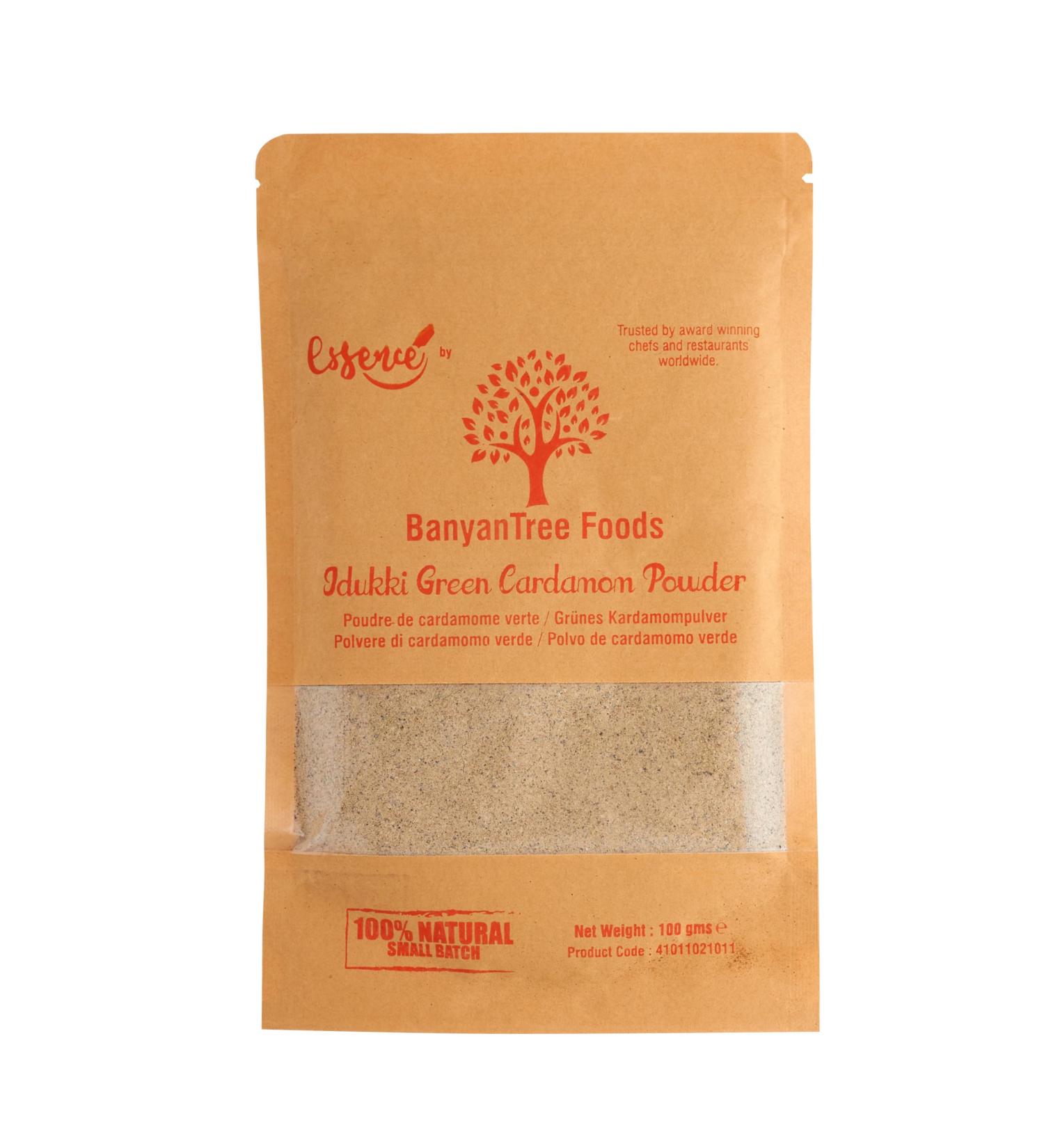BanyanTree Foods Green Cardamom Powder | Ground Cardamom | Elaichi Powder 100g All Natural Indian Origin