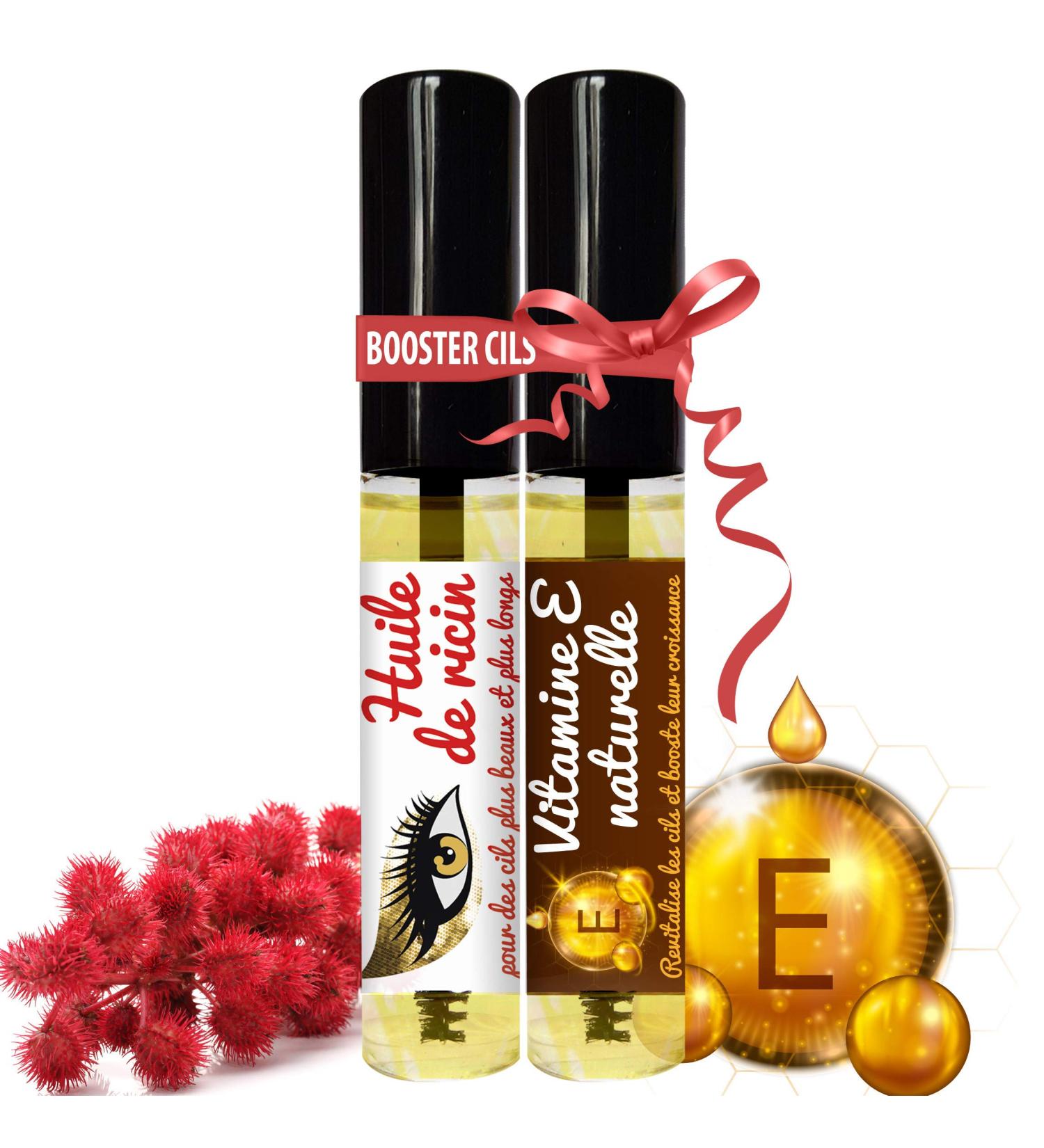 100% Natural Eyelash Booster Duo: Castor Oil and Vitamin E in Mascara - Buy Online on GoSupps.com