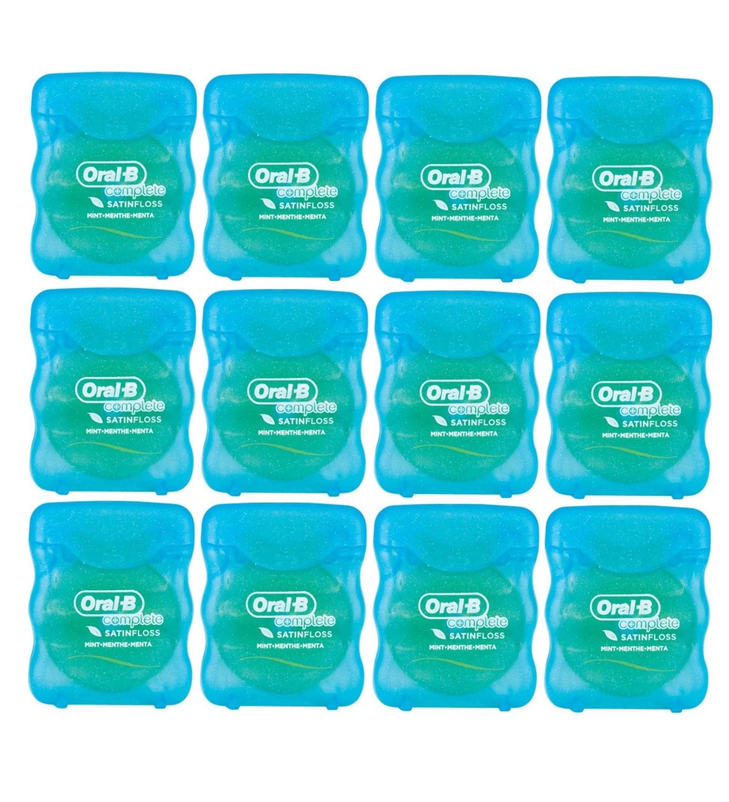 Buy Oral-B Complete Satin Floss Mint - Travel Size 5m Pack of 12 | International Shipping Available - Buy Online on GoSupps.com