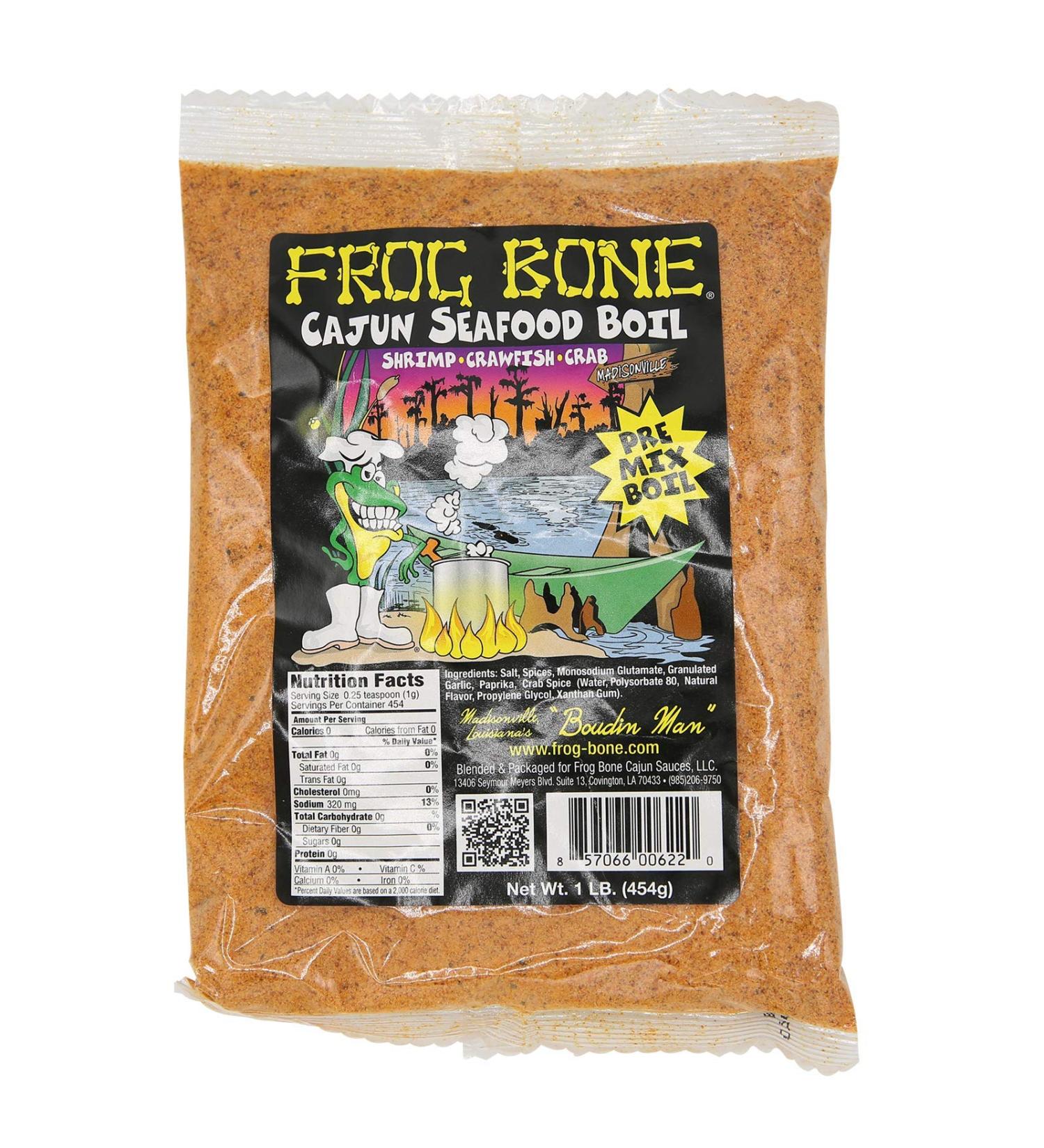 Frog Bone Cajun Seafood Boil 1 lb - Authentic Louisiana Flavor | Buy Online - Buy Online on GoSupps.com