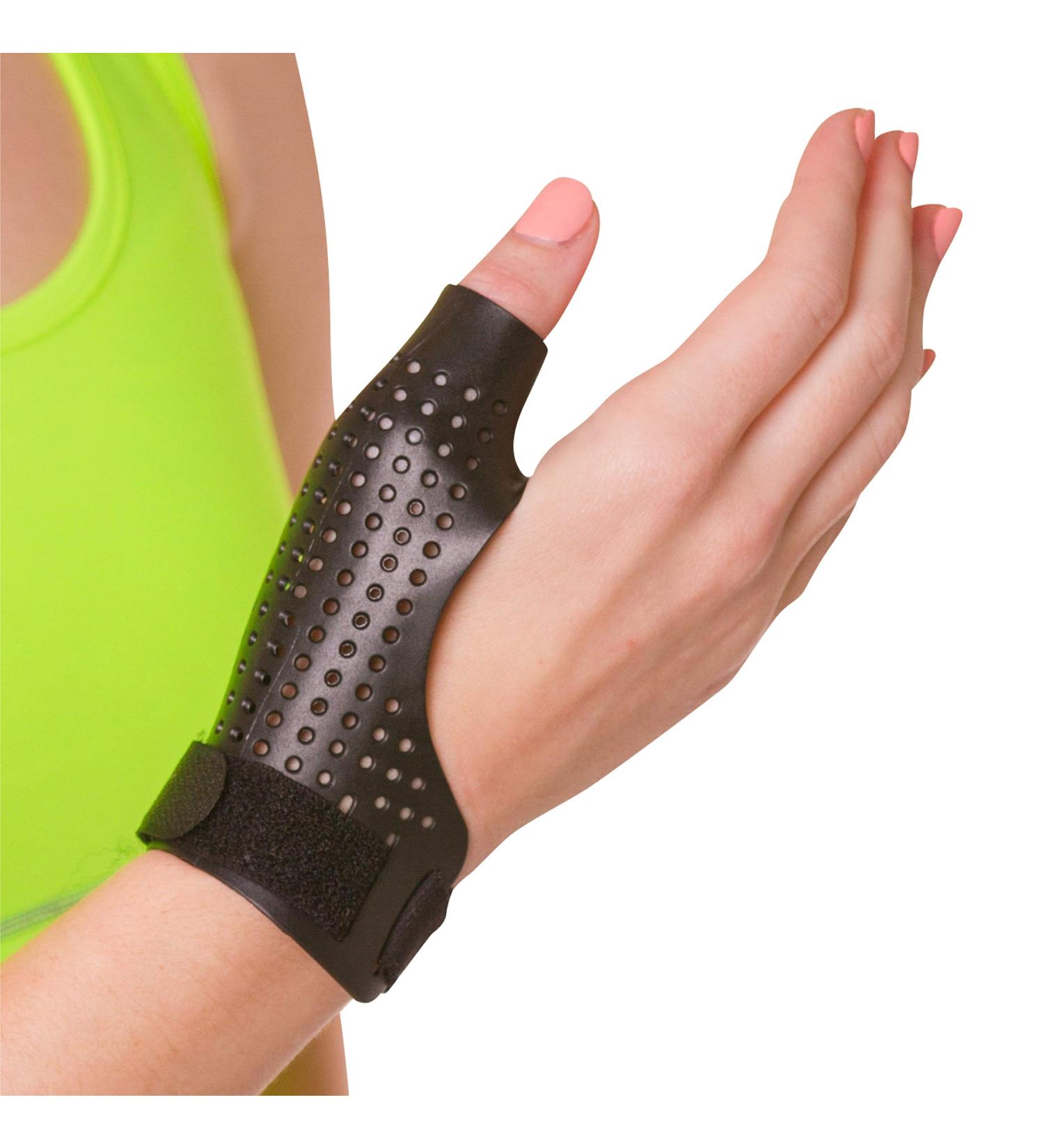 BraceAbility Hard Plastic Thumb Splint for Arthritis Treatment - Small Right, Immobilize & Stabilize CMC, Basal, MCP Joints, Trigger Thumb, Tendonitis, Pain, Sprains - Buy Online on GoSupps.com