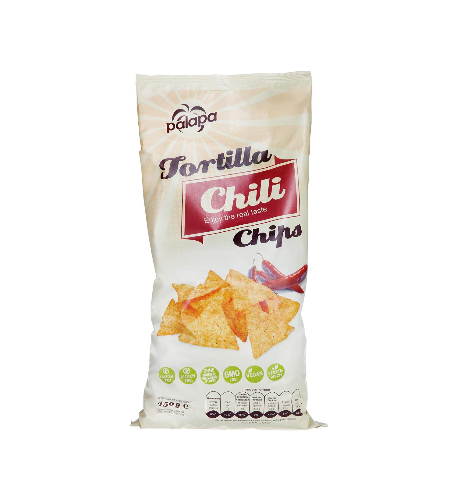  Palapa Palapa Chili de tortilla 450g Mexican Cooking No Preservatives Excellent Taste Vegan Gluten Free - Buy Online on GoSupps.com