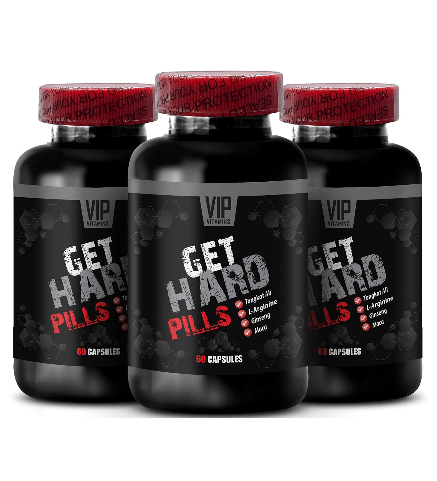 Yohimbe Supplements for Men - Get Hard Pills with Maca, Tongkat Ali Extract - Stay Hard Pills - 180 Caps - Buy Online on GoSupps.com