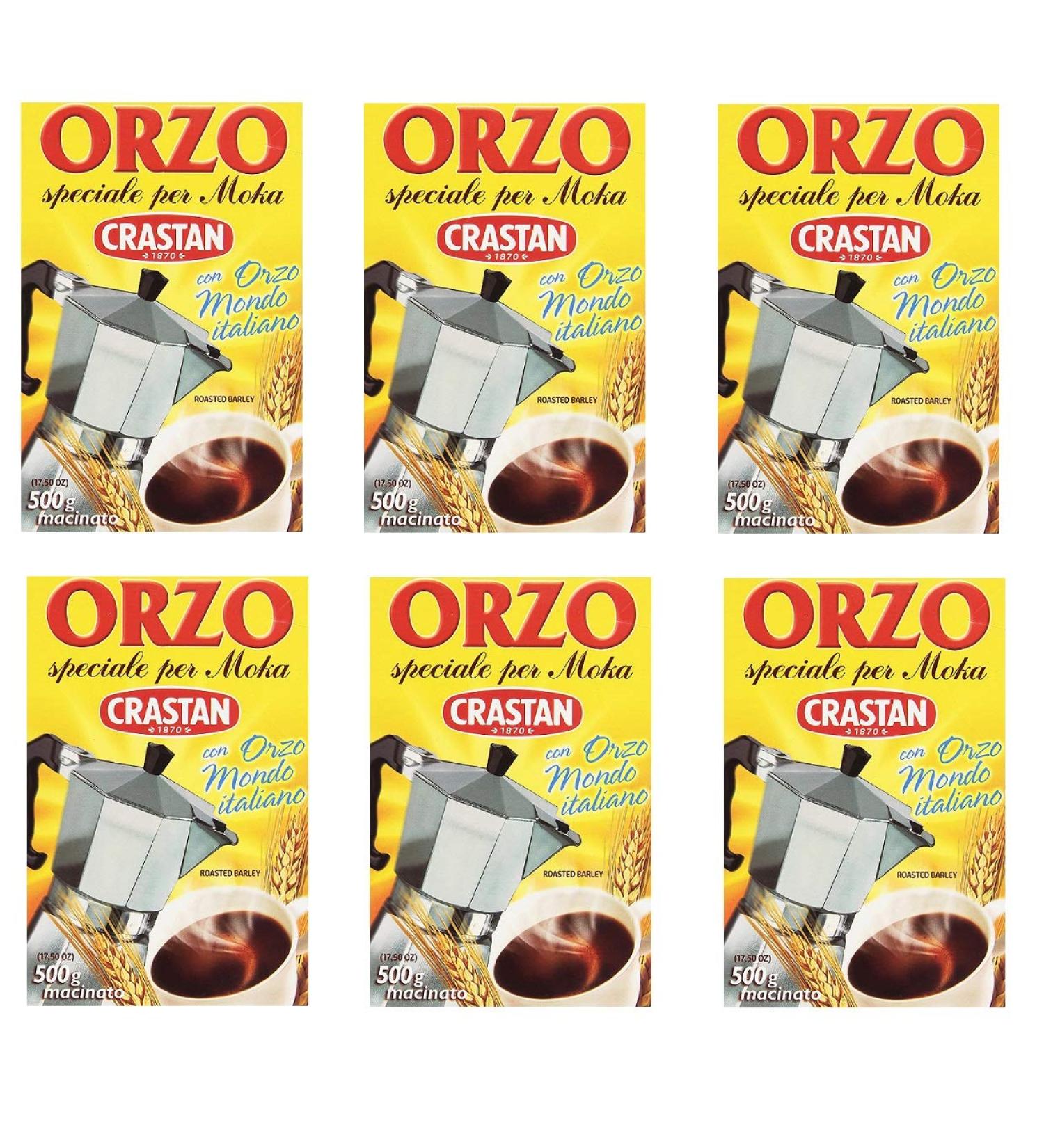 Crastan Crastan Orzo Moka Instant Soluble Coffee Replacements 500g (Pack of 6)
