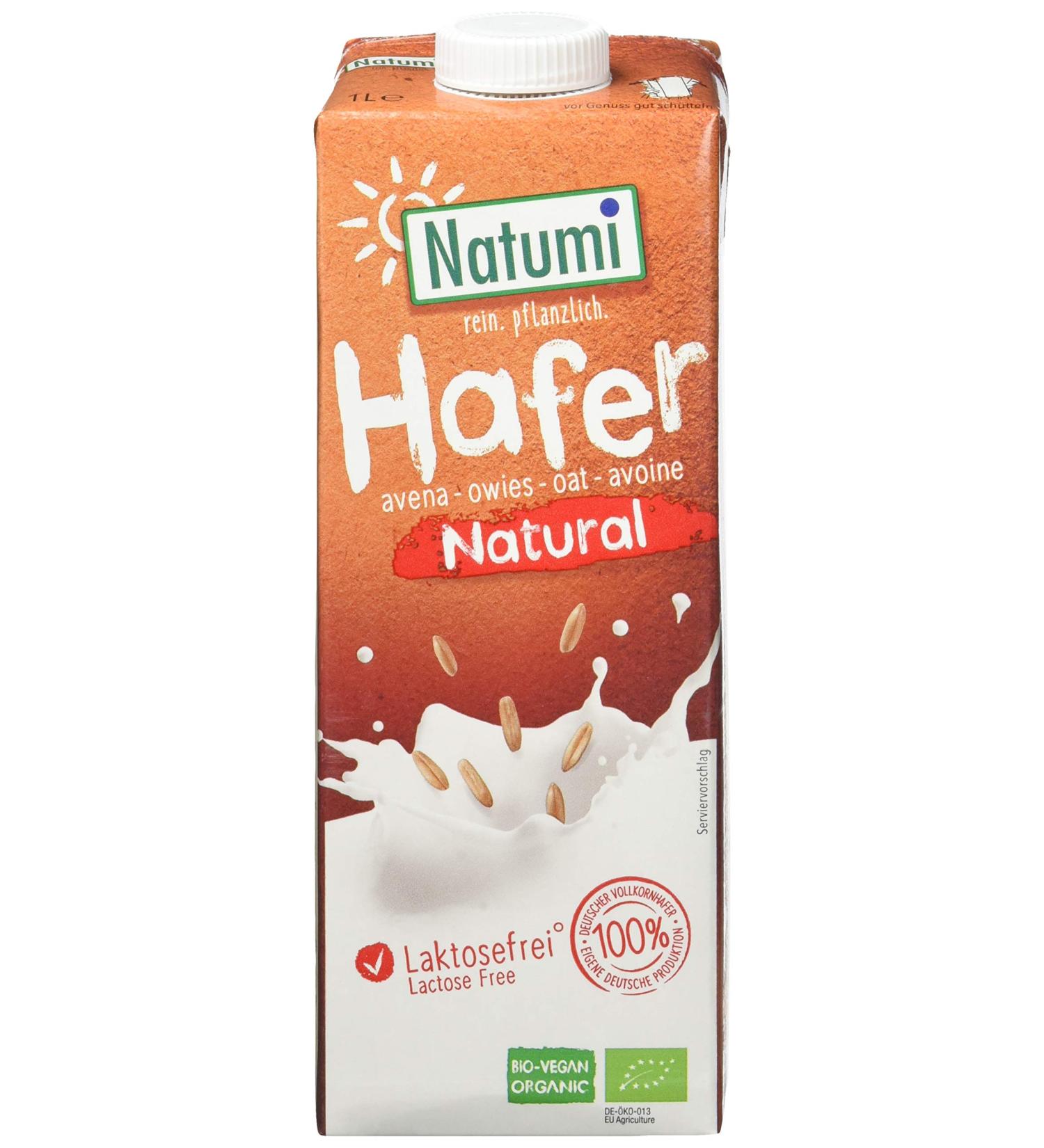 Natumi Oat Drink Natural Unsweetened 1000ml - Ideal for Baking & Cooking | Pack of 12 | International Shipping - Buy Online on GoSupps.com