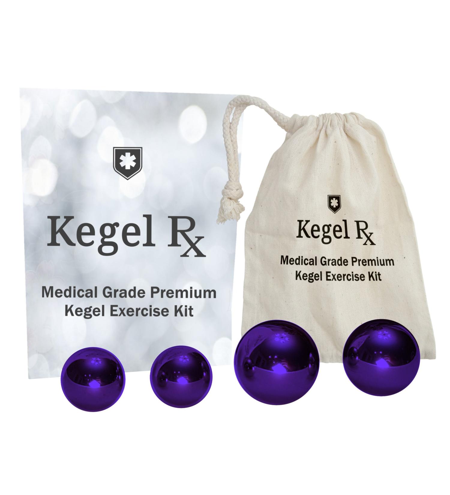 PC Muscle Exercise Kit - Medical Grade Kegel Weights for Women | Tighten Pelvic Floor Stop Leaking & Prevent Prolapse - 70g & 30g Set - Buy Online on GoSupps.com