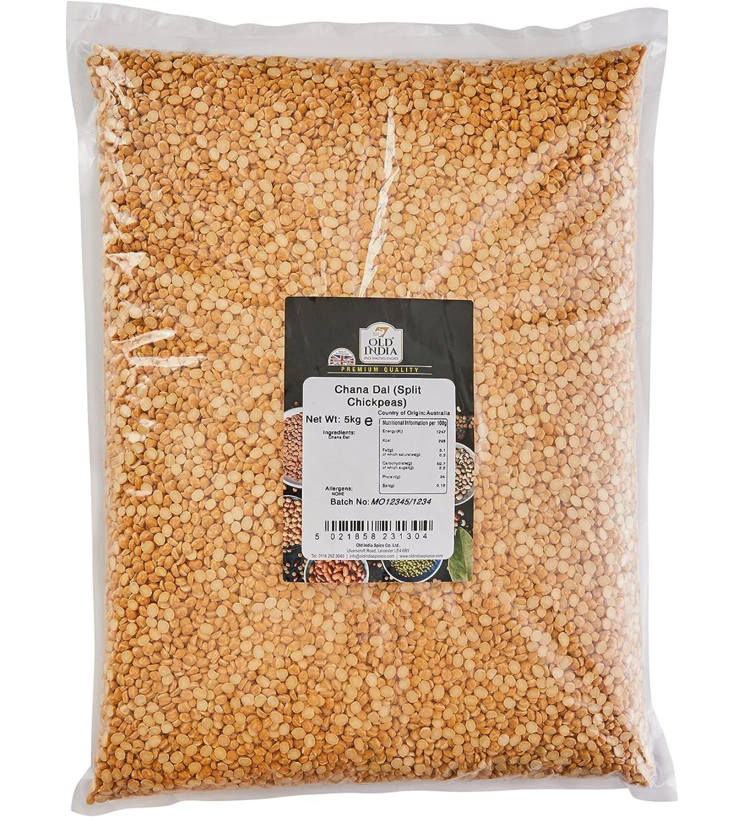 Old India Chana Dal (Split Chickpeas) 5 kg - Buy Online on GoSupps.com