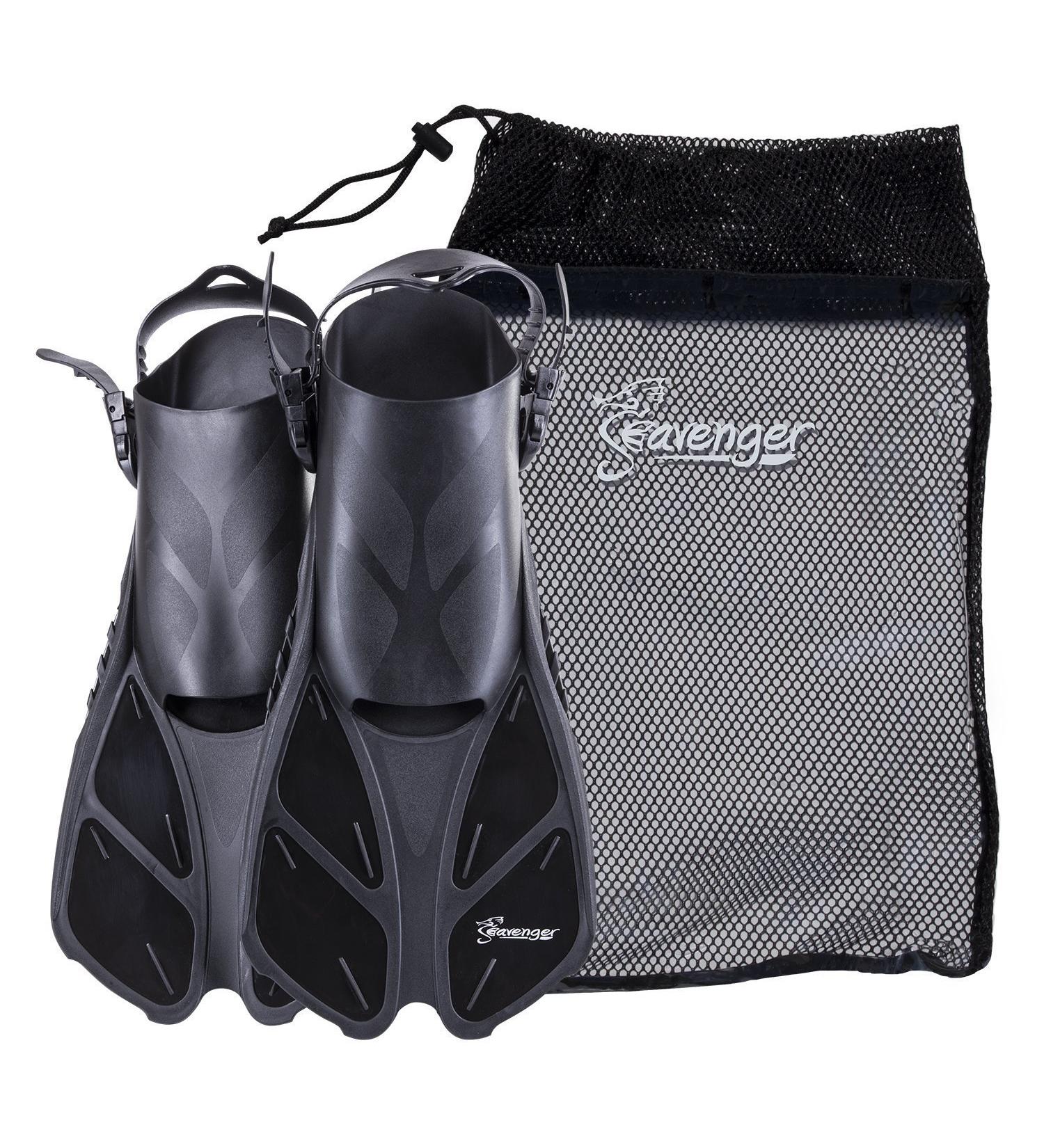 Seavenger Torpedo Snorkeling Fins - Black (Large-X-Large) for Travel | Premium Quality - Buy Online on GoSupps.com