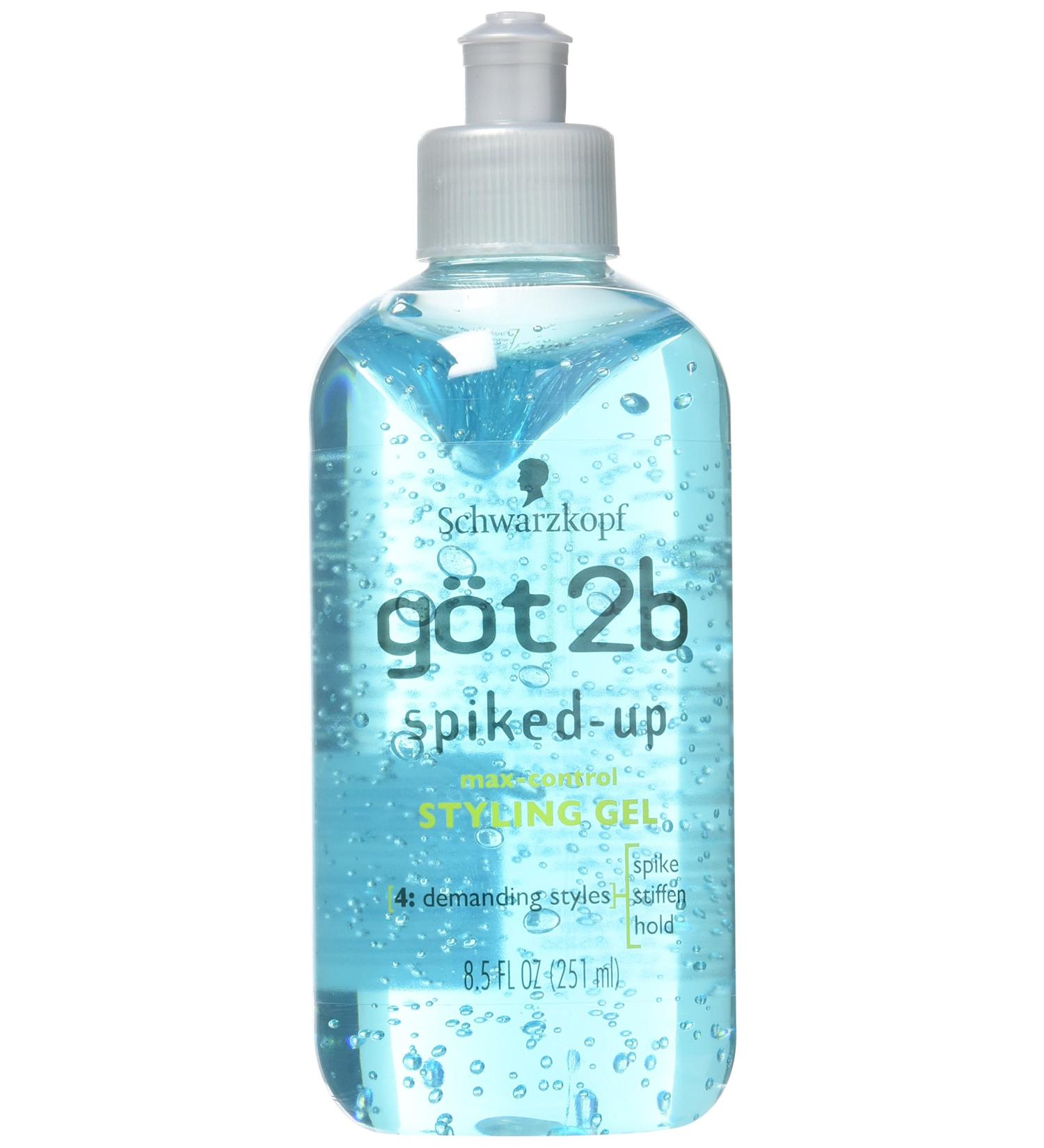 Got2B Spiked-Up Gel 8.5oz (2 Pack) - Strong Hold Hair Styling Gel - Buy Online on GoSupps.com