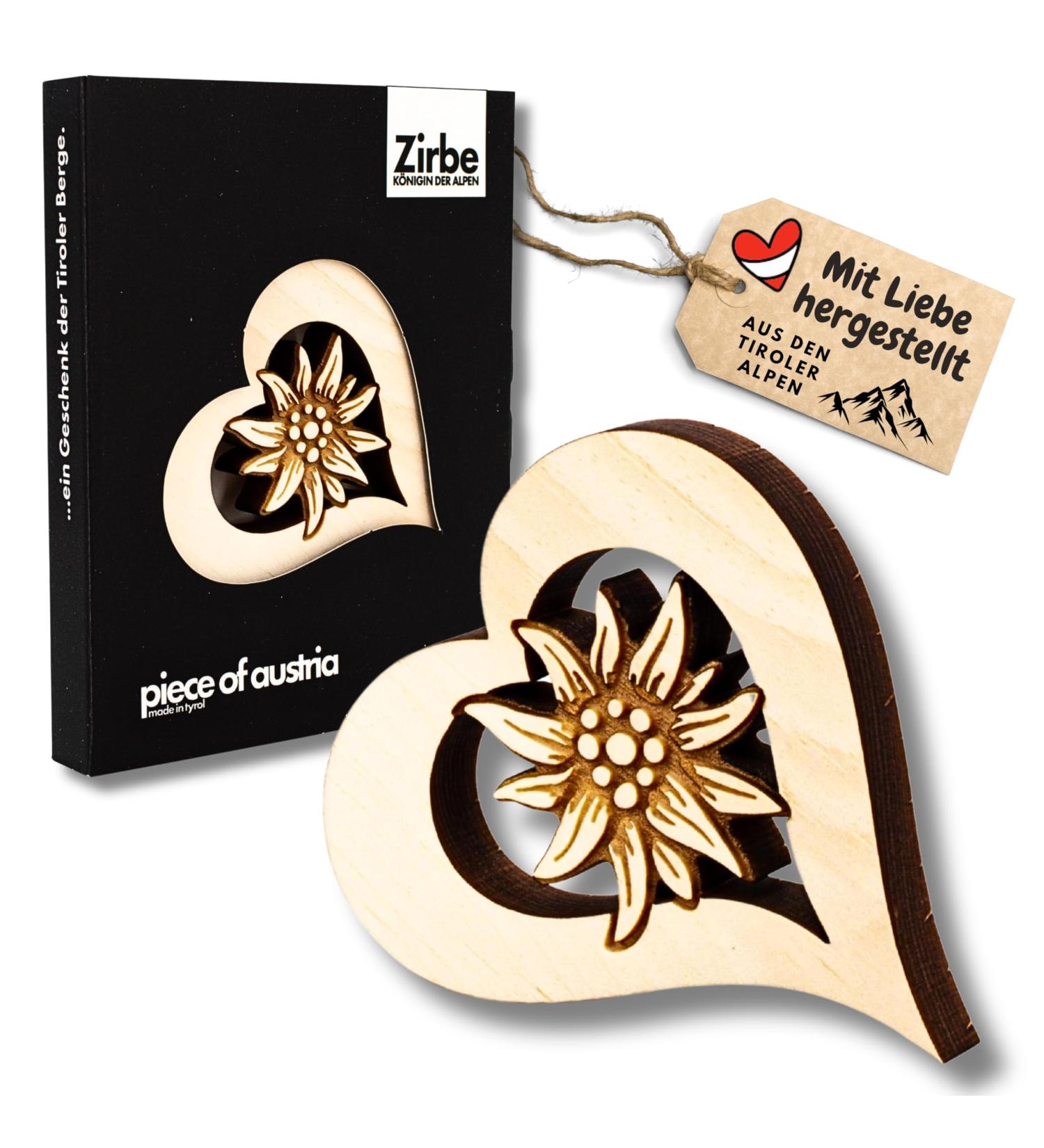 Zirbenherz Mini - Premium Edelweiss Packaging | International Shipping Available - Buy Online on GoSupps.com