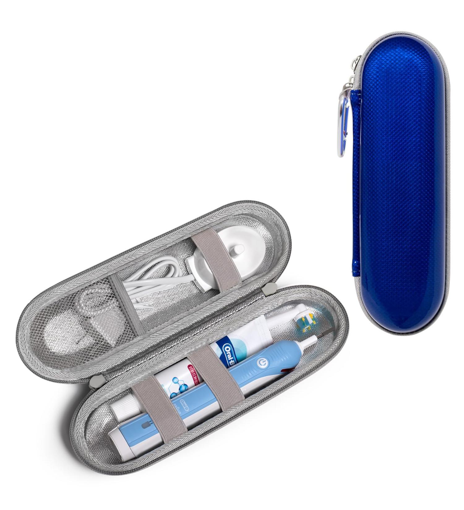 Electric Toothbrush Case for Oral-B & Philips Sonicare - Dark Blue | Universal Fit for Most Brands - Buy Online on GoSupps.com