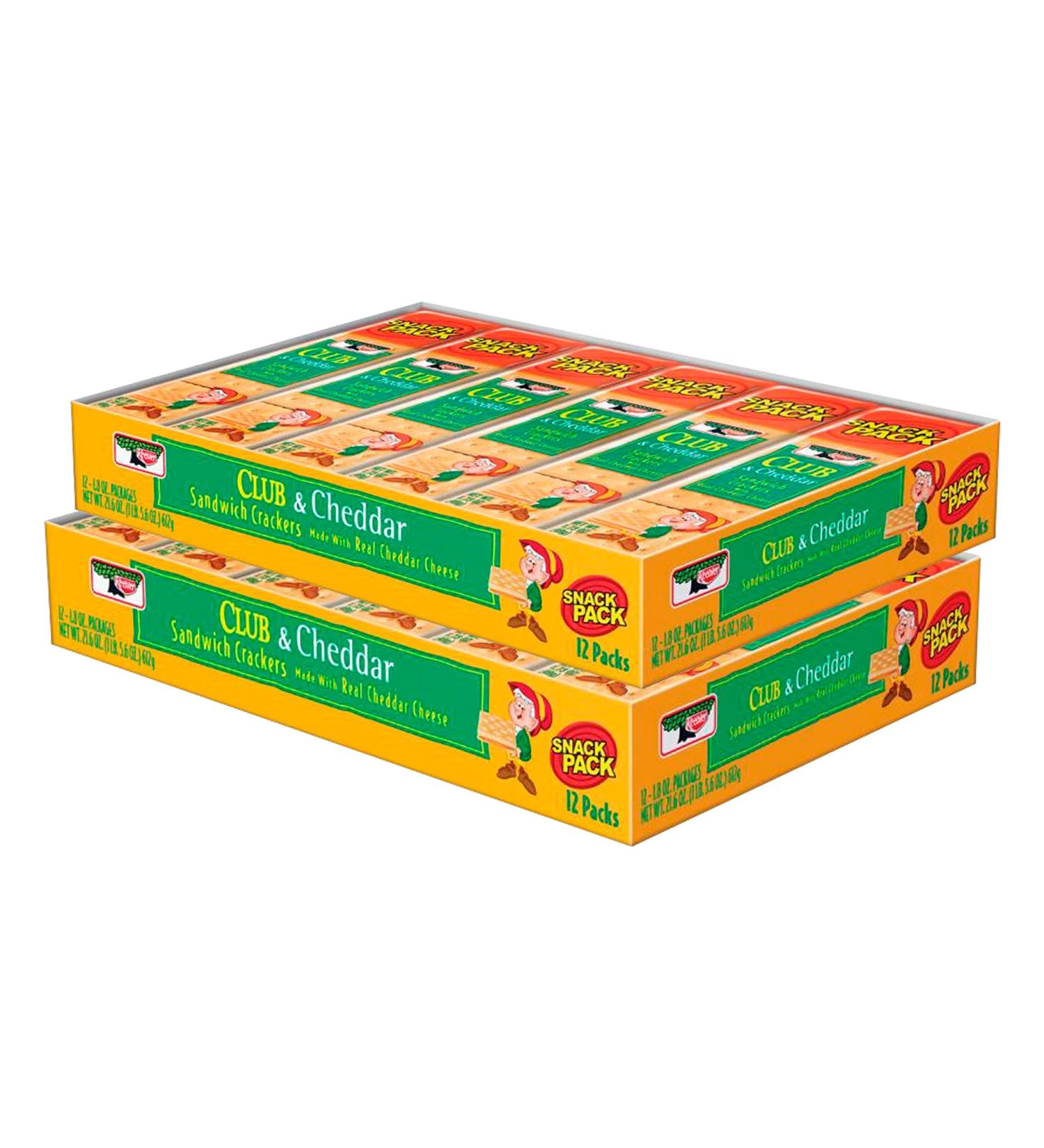Keebler Club & Cheddar Cheese Sandwich Crackers - Delicious Snack Crackers - Buy Online on GoSupps.com