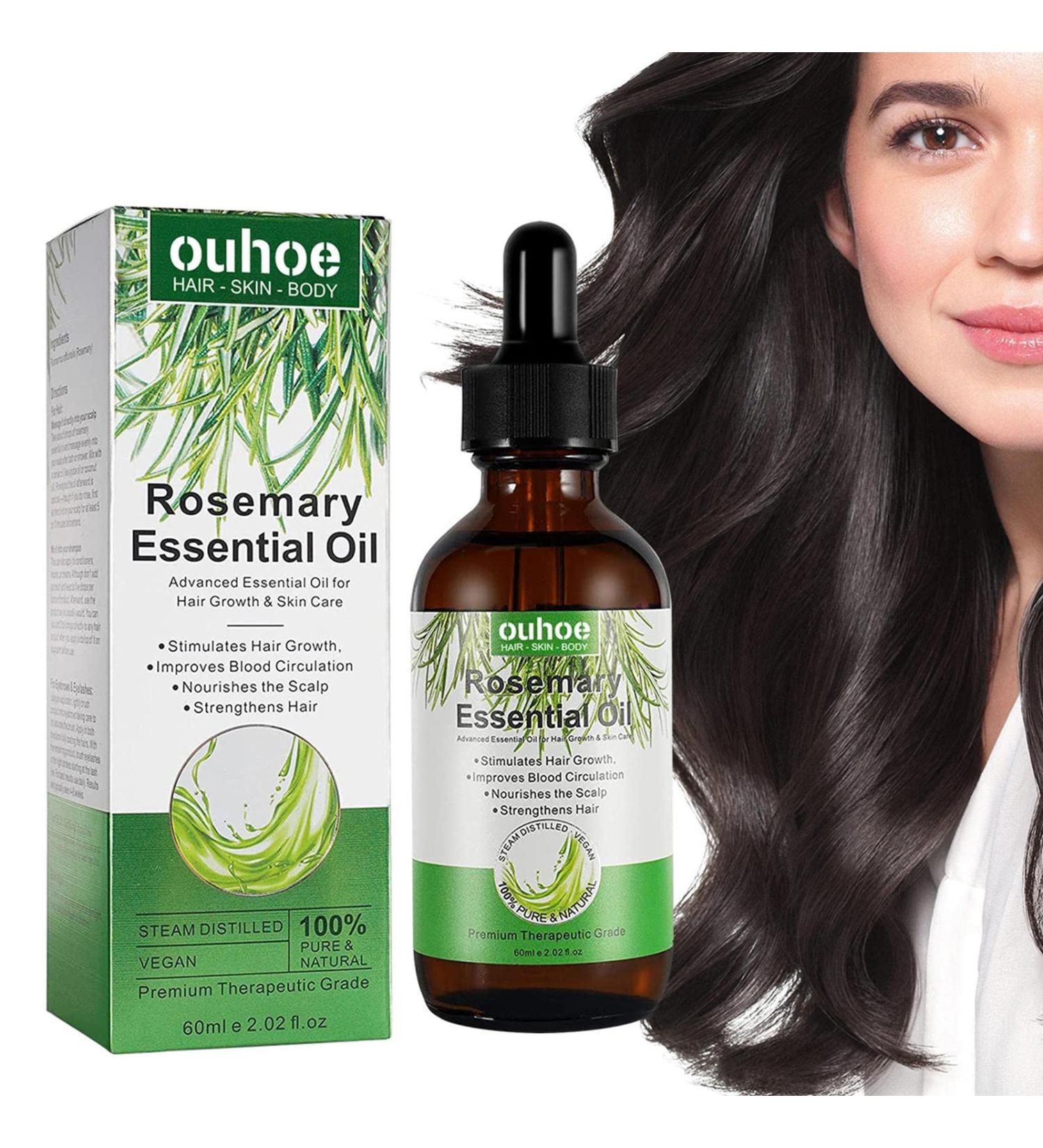 Rosemary Oil for Hair Growth - Nourishing Essential Oil | Strengthen Scalp & Hair | Aromatherapy | 2 fl. oz | Ideal for Skin & Face - Buy Online on GoSupps.com