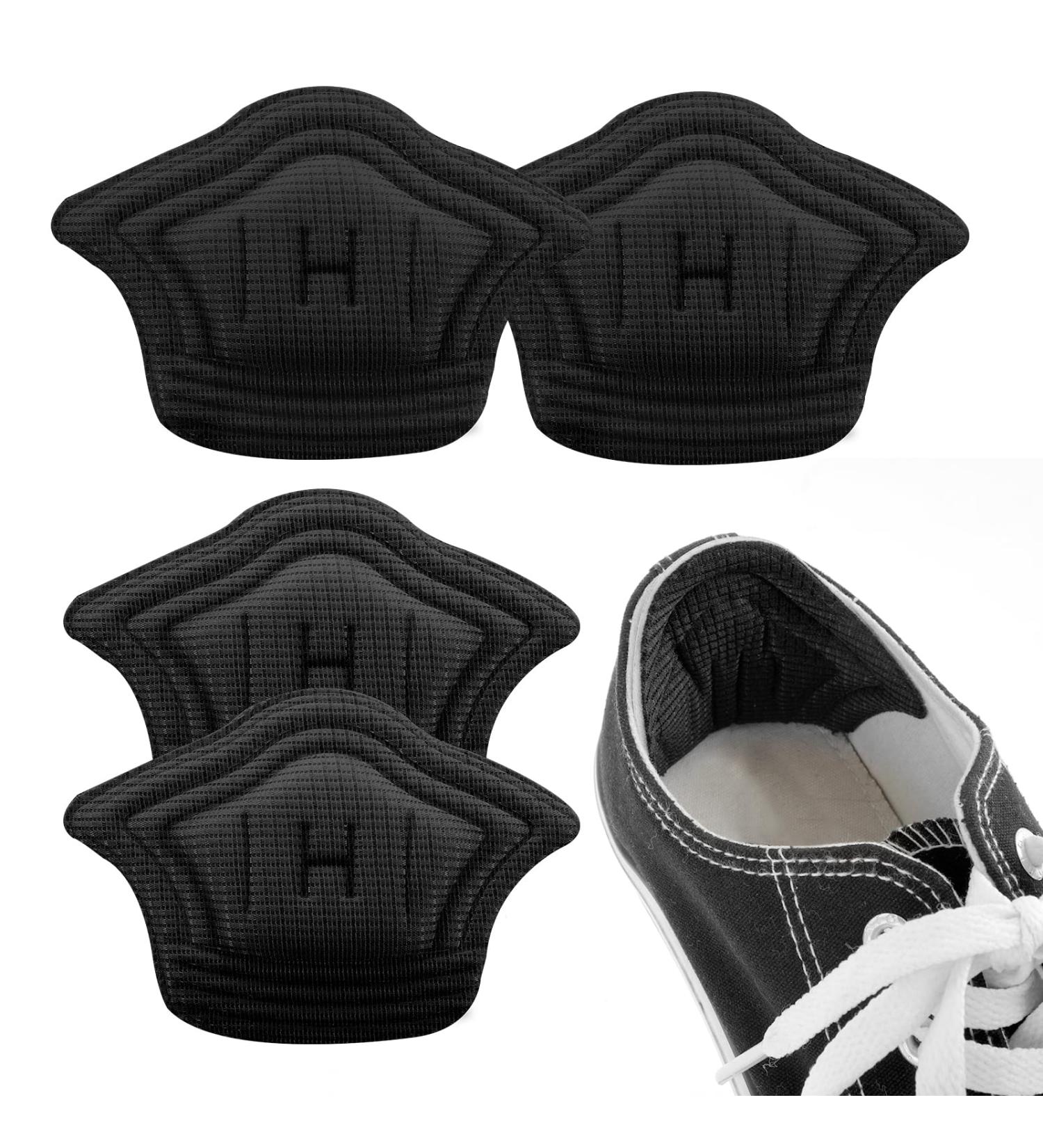 Sibba High Heel Cushions - 2 Pairs Silicone Comfort Insoles for Pain Relief & Slip Resistance - Perfect for Loose Boots (Black) - Buy Online on GoSupps.com