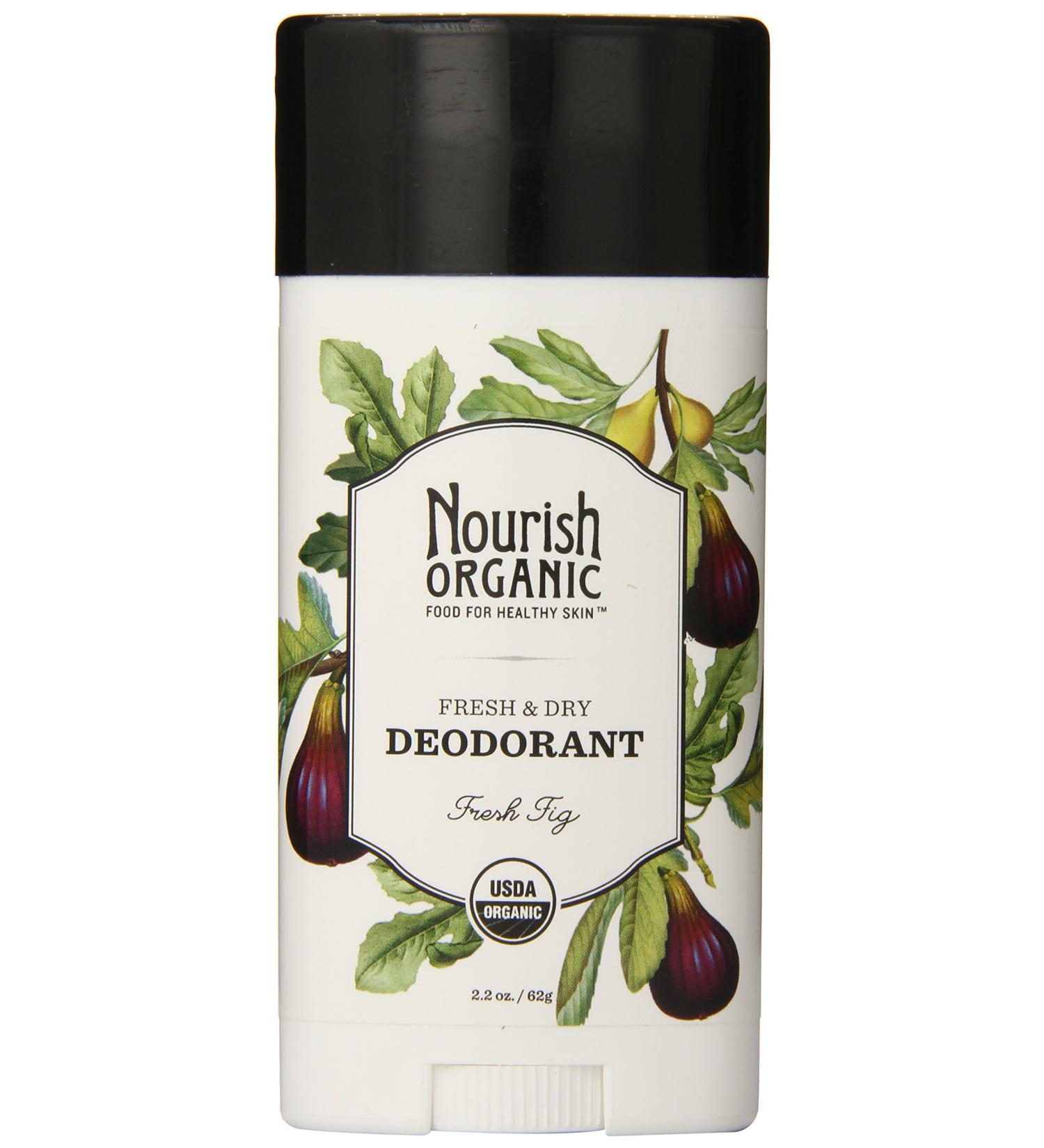 Nourish Organic Almond Vanilla Deodorant | GMO-Free Cruelty-Free Organic | 2 Pack (2.2oz Each) - Fresh Fig - Shop Internationally - Buy Online on GoSupps.com