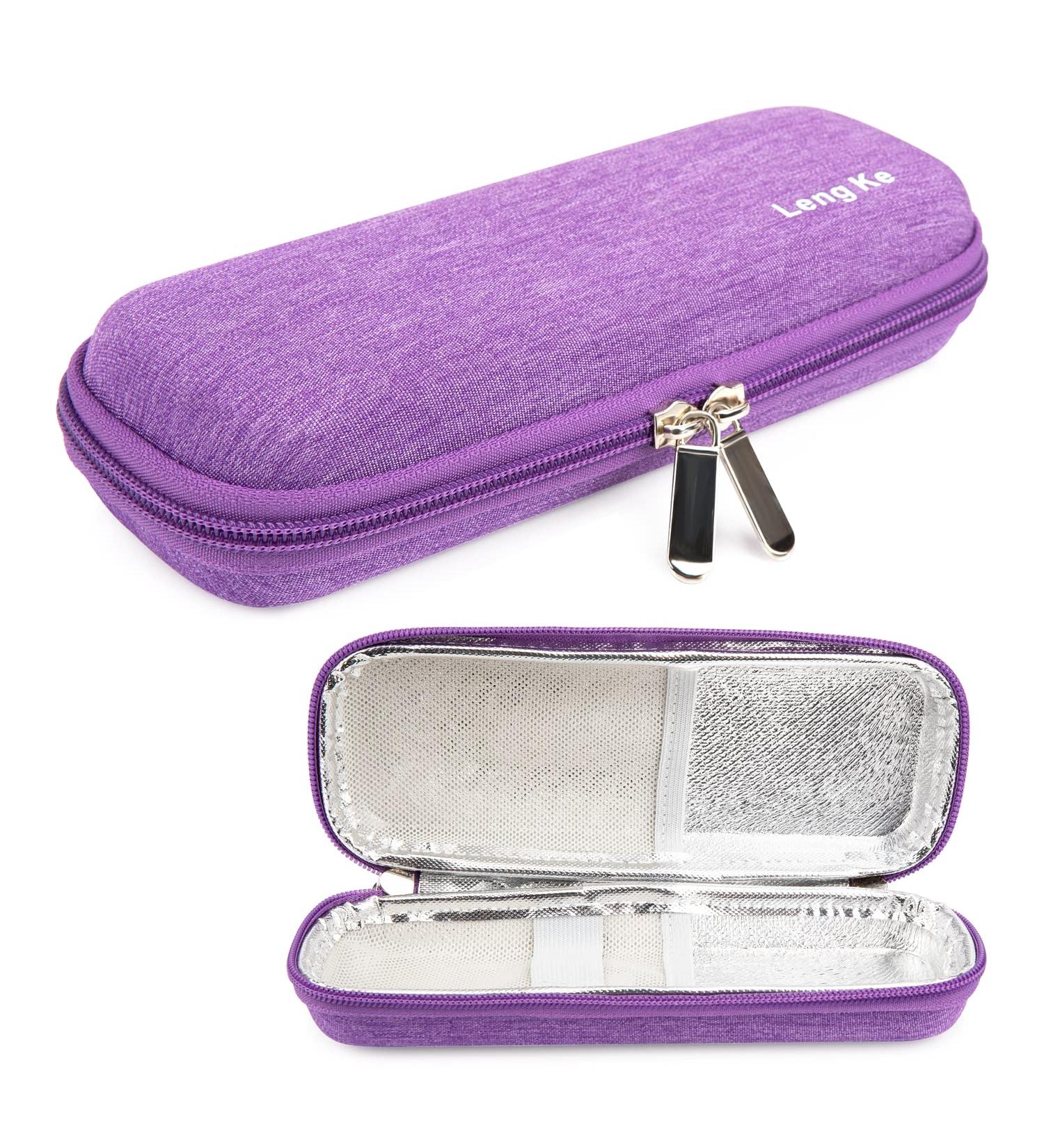 Youshares Insulin Cooling Bag for Travel - EVA Insulin Bag for Pen & Diabetic Accessories - Violet Color - Buy Online on GoSupps.com