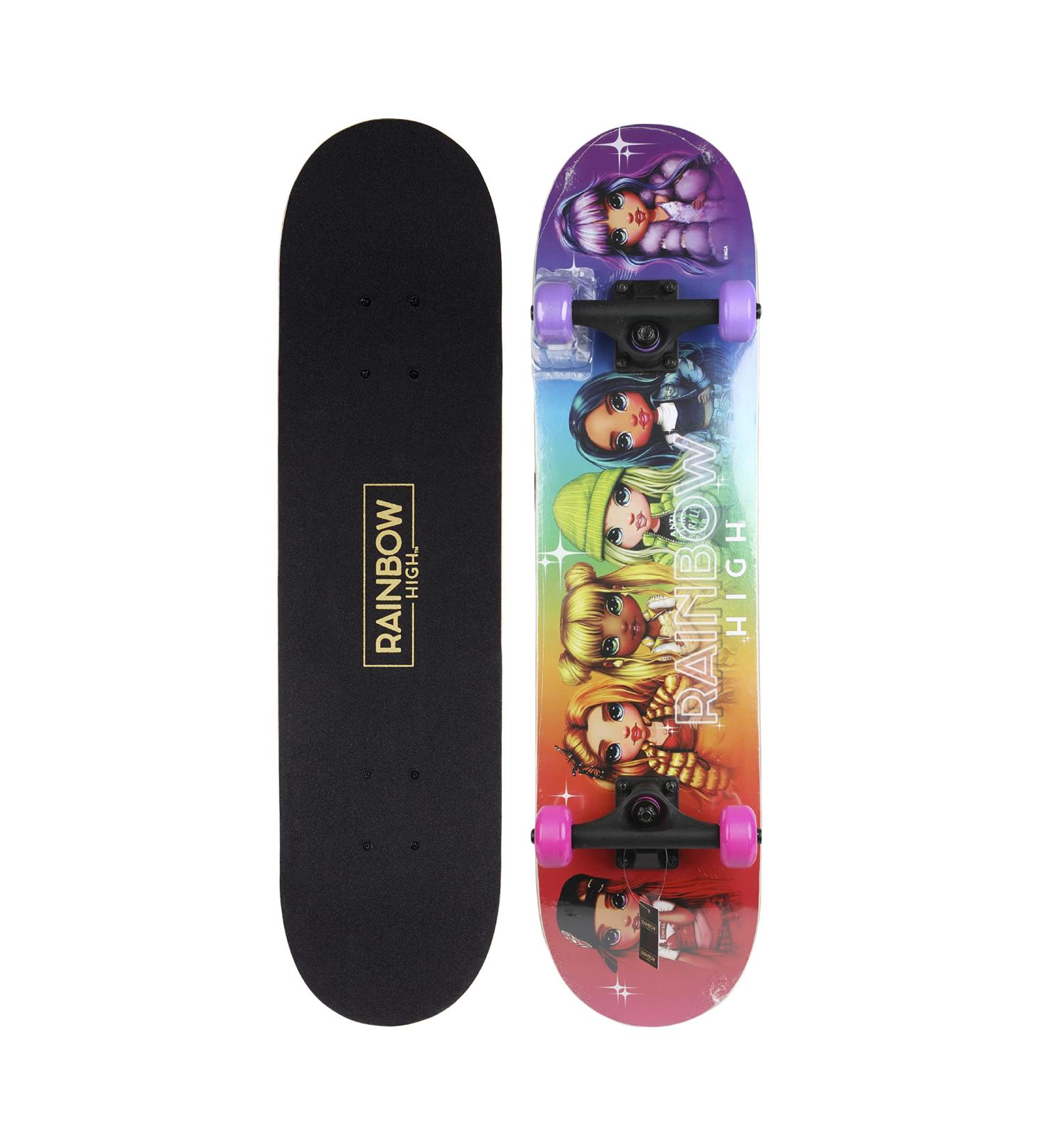Rainbow High 31 Skateboard - 9-Ply Maple Deck for Cruising, Carving, Tricks & Downhill - Buy Online on GoSupps.com