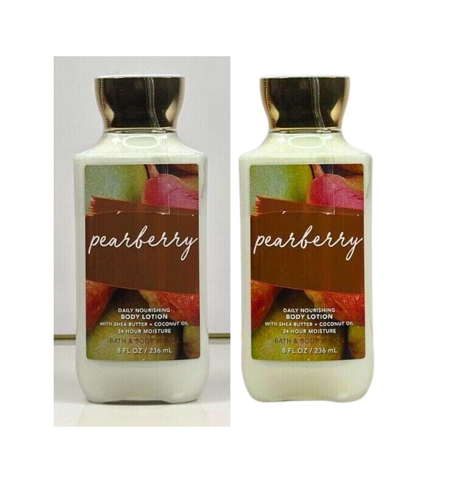 Bath & Body Works Body Lotion Pack of 2 8oz Each (Pearberry)