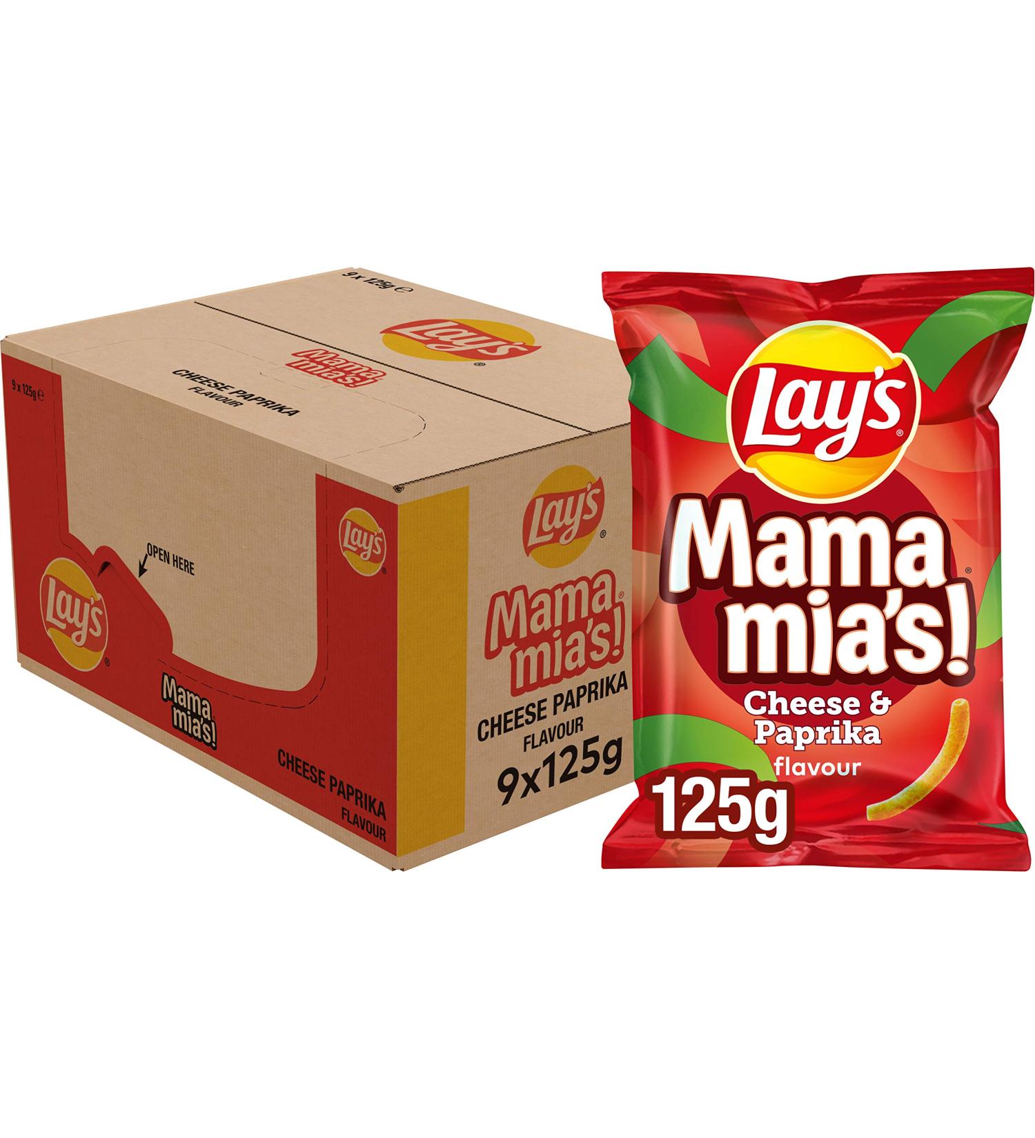  Lay's Lay's Mama Mia chips 9 x 125g - Buy Online on GoSupps.com