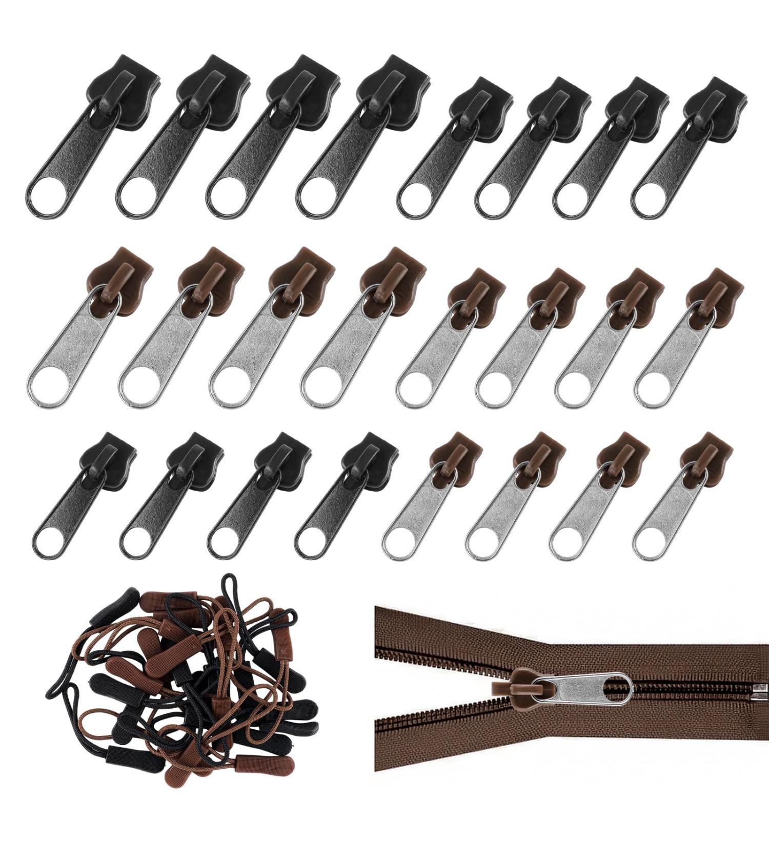 ECLIPSEGUARD 48-Piece Zipper Replacement & Slider Kit | Fix Zippers for Jackets & Cases - Buy Online on GoSupps.com