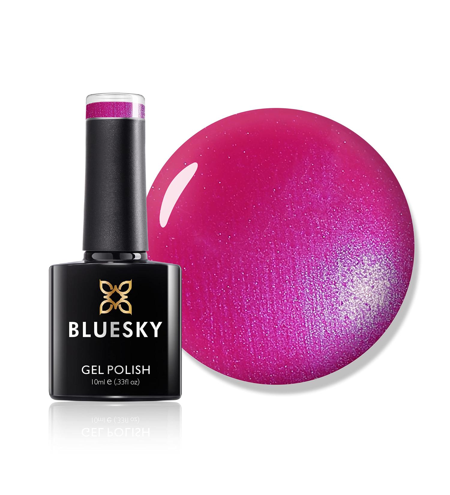 Bluesky Gel Nail Polish Tutti Fruitti 80506 Bright Hot Pink Pink Long Lasting Chip Resistant 10 ml (Requires Drying Under UV LED Lamp) - Buy Online on GoSupps.com
