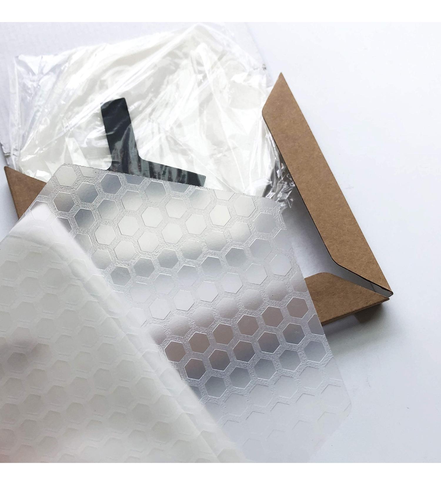 AQUBONA Hexagonal Clear Surf Traction Pad - Semi Clear Silicon Rubber Deck Pad for Surfboard - Buy Online on GoSupps.com