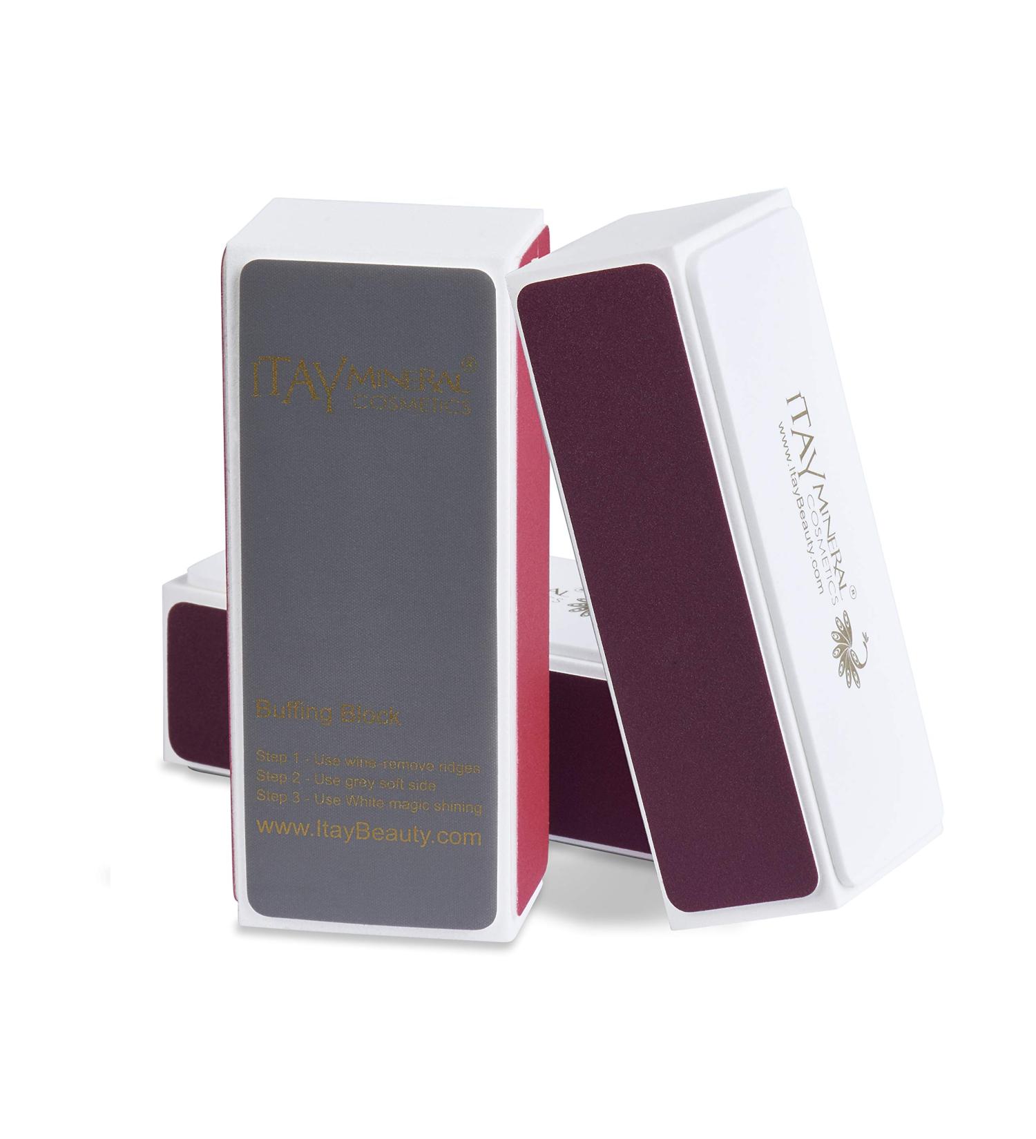 Itay Mineral Cosmetics Natural Nail Buffer Diamond Buffing Block - 3 Pack - Buy Online on GoSupps.com