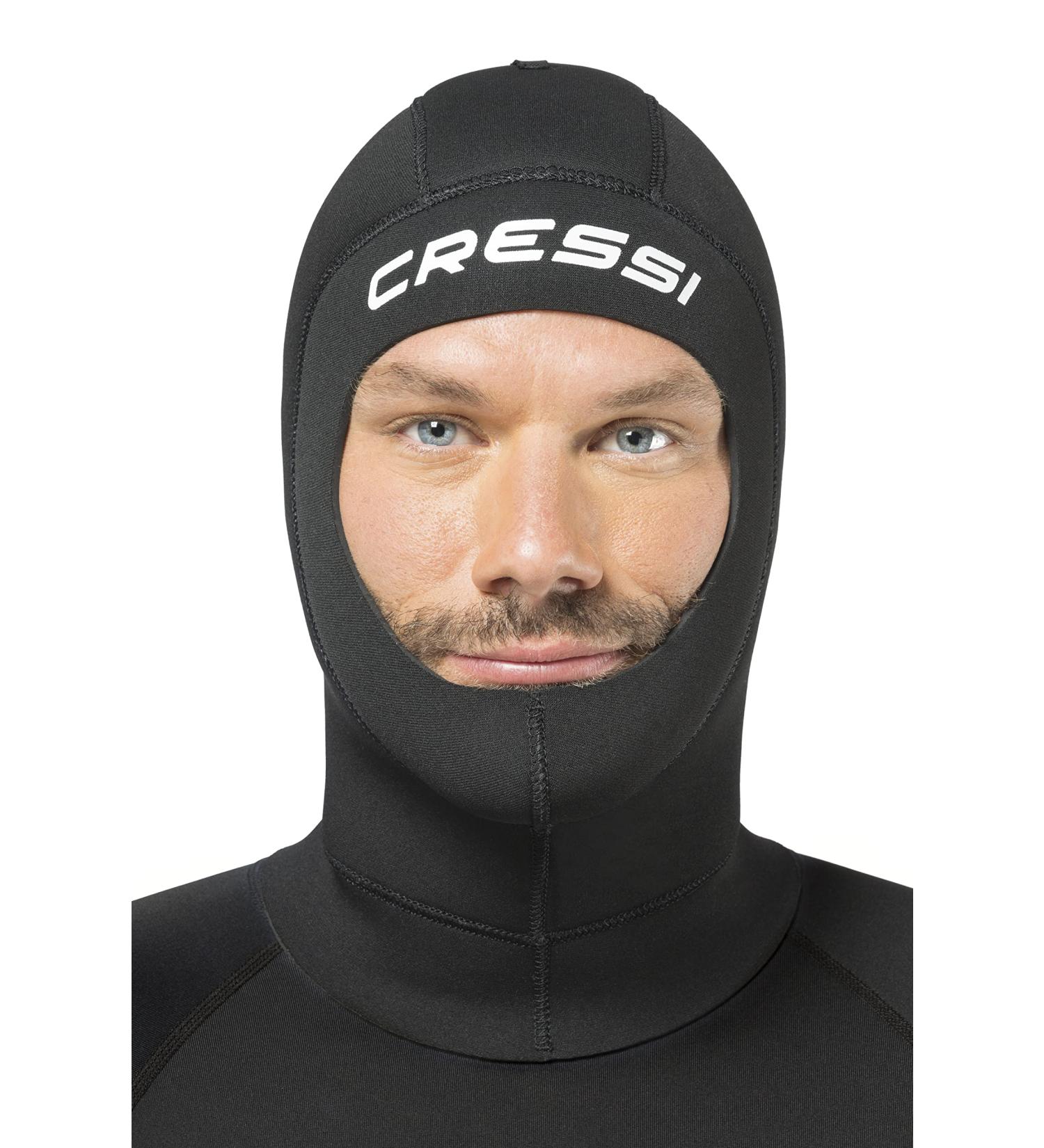 Cressi Solo Hood 5mm Black/Black - Premium Diving Hood for Superior Comfort and Protection - Buy Online on GoSupps.com