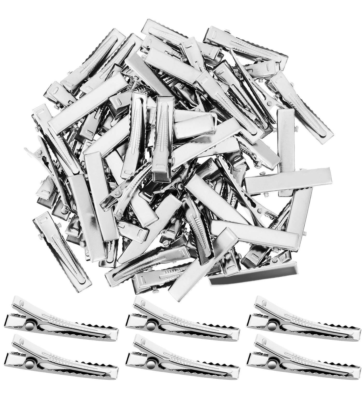 200x Alligator Hair Clips Metal Duck Bill Hairpins for Styling DIY - 1.26 Inch - Buy Online on GoSupps.com