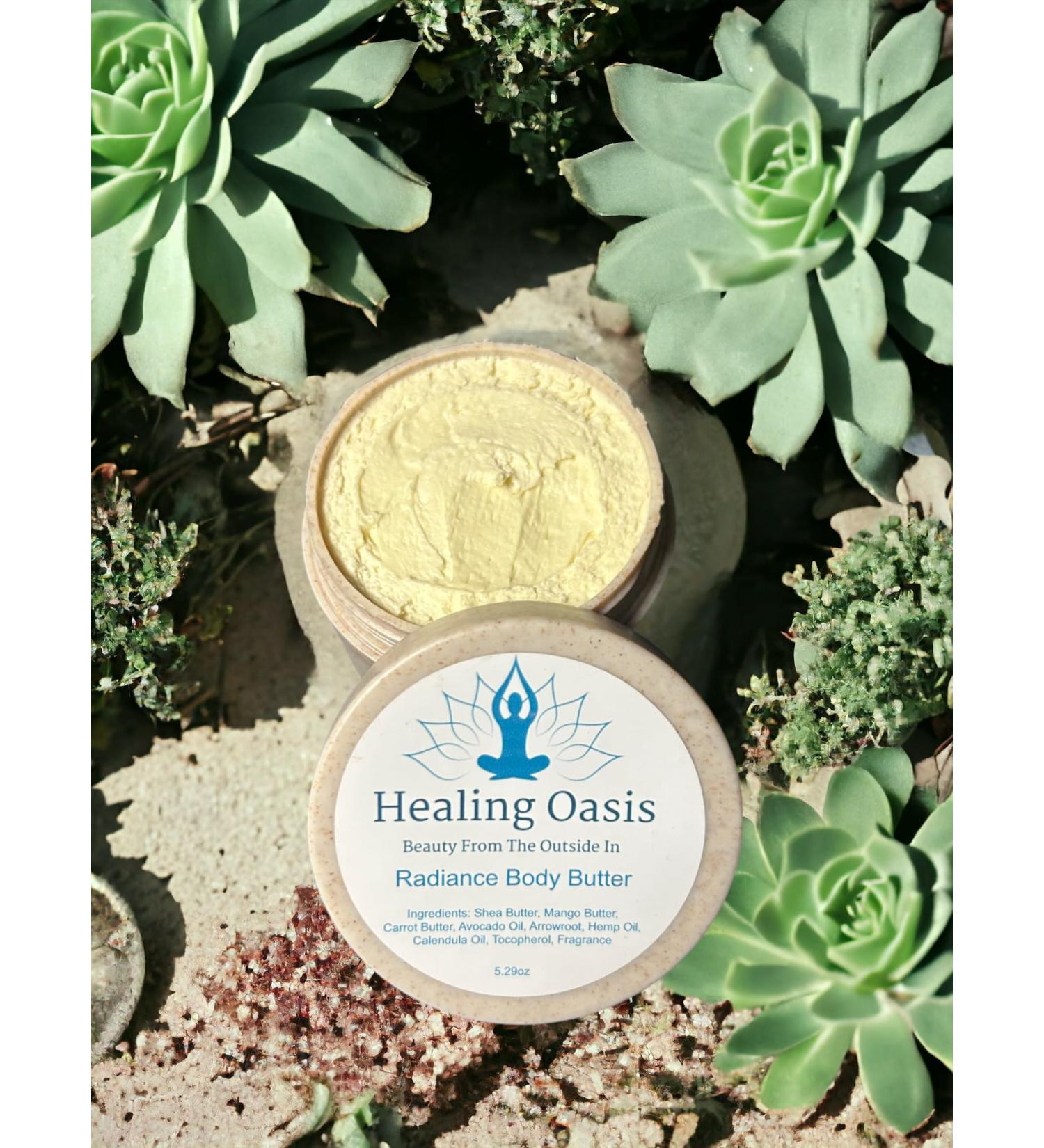 Healing Oasis Radiance Body Butter (Cucumber Melon 8.81 ounce)