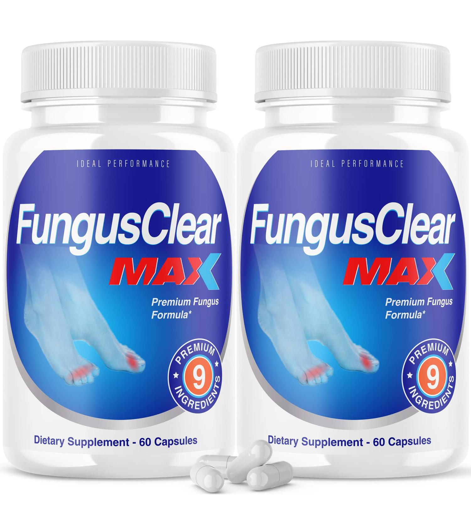 IDEAL PERFORMANCE (2 Pack) Fungus Clear Max Toenail Pills (120 Capsules)