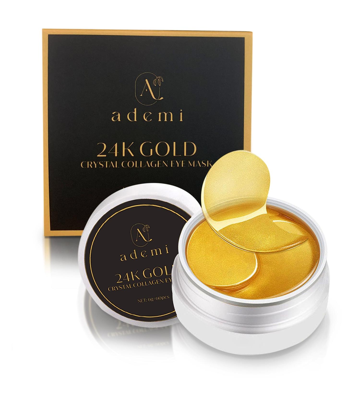 24K Gold Crystal Collagen Eye Mask - Hydrating & Anti-Aging Treatment for All Skin Types - International Shipping Available - Buy Online on GoSupps.com