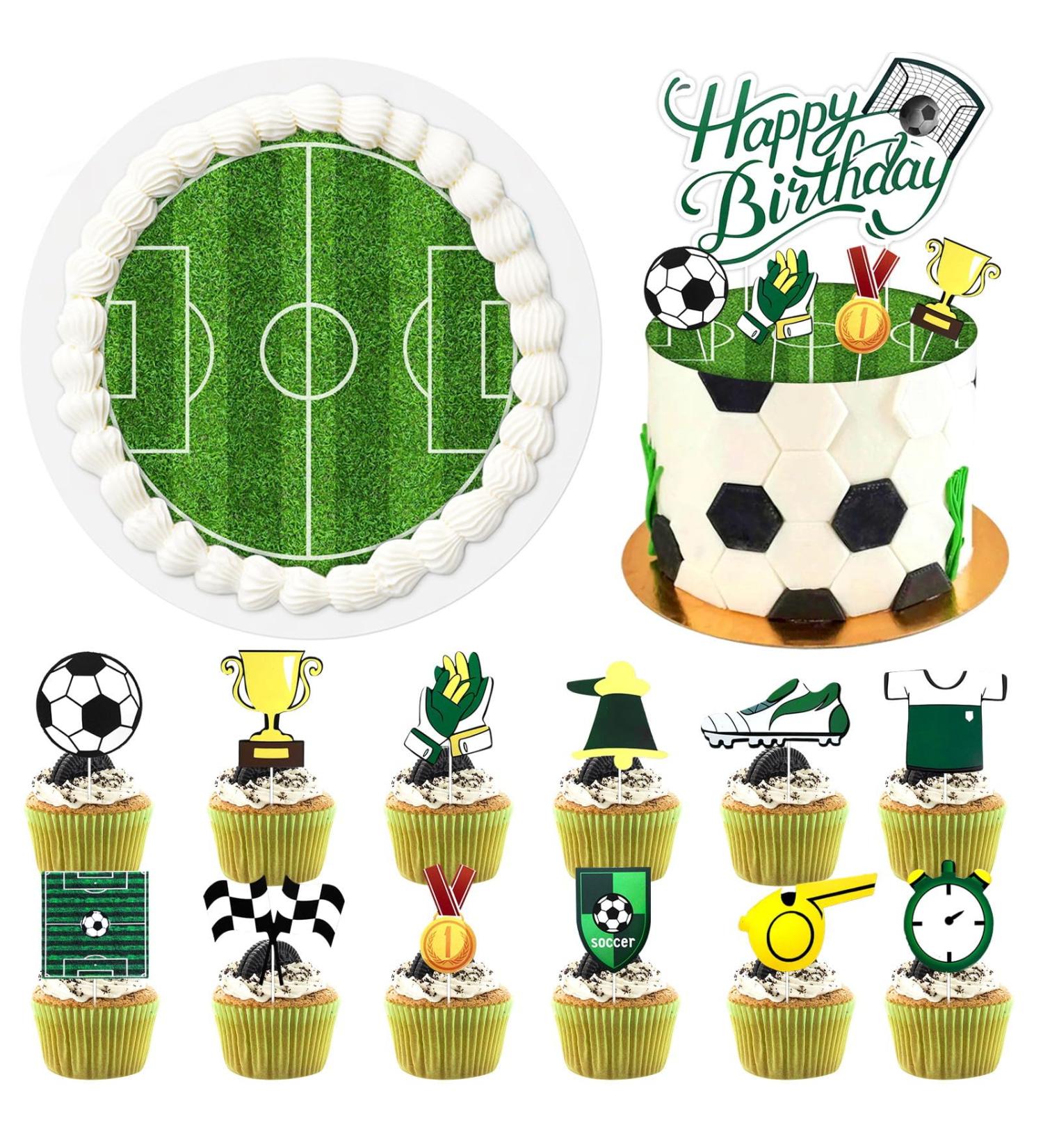 Shop Edible Torture Decorations for Kids | Football Edible Cake Toppers & Cupcake Decorations for Birthdays - Buy Online on GoSupps.com