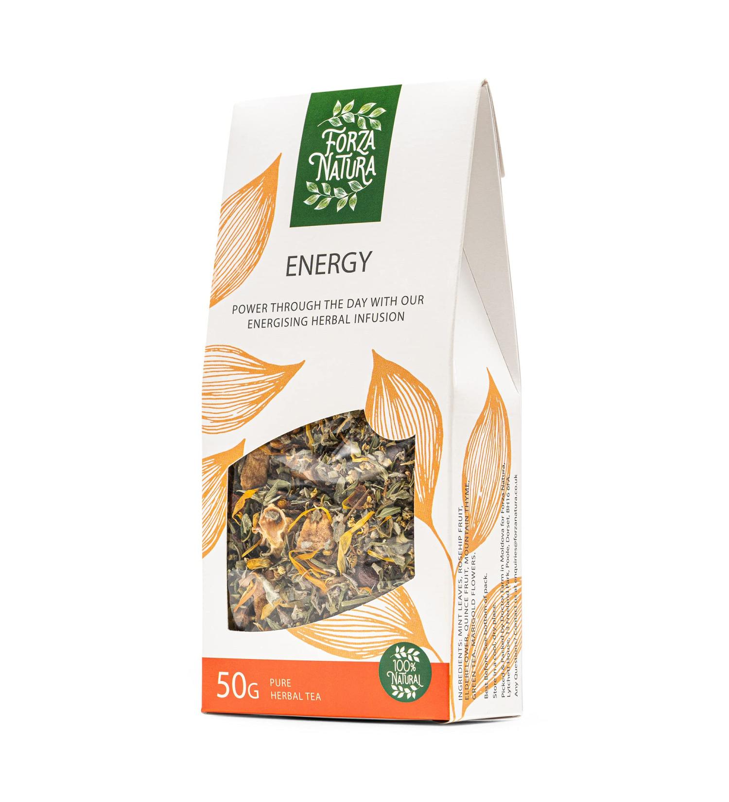 Energy - Loose Leaf Herbal Tea - 100% Natural - 50g