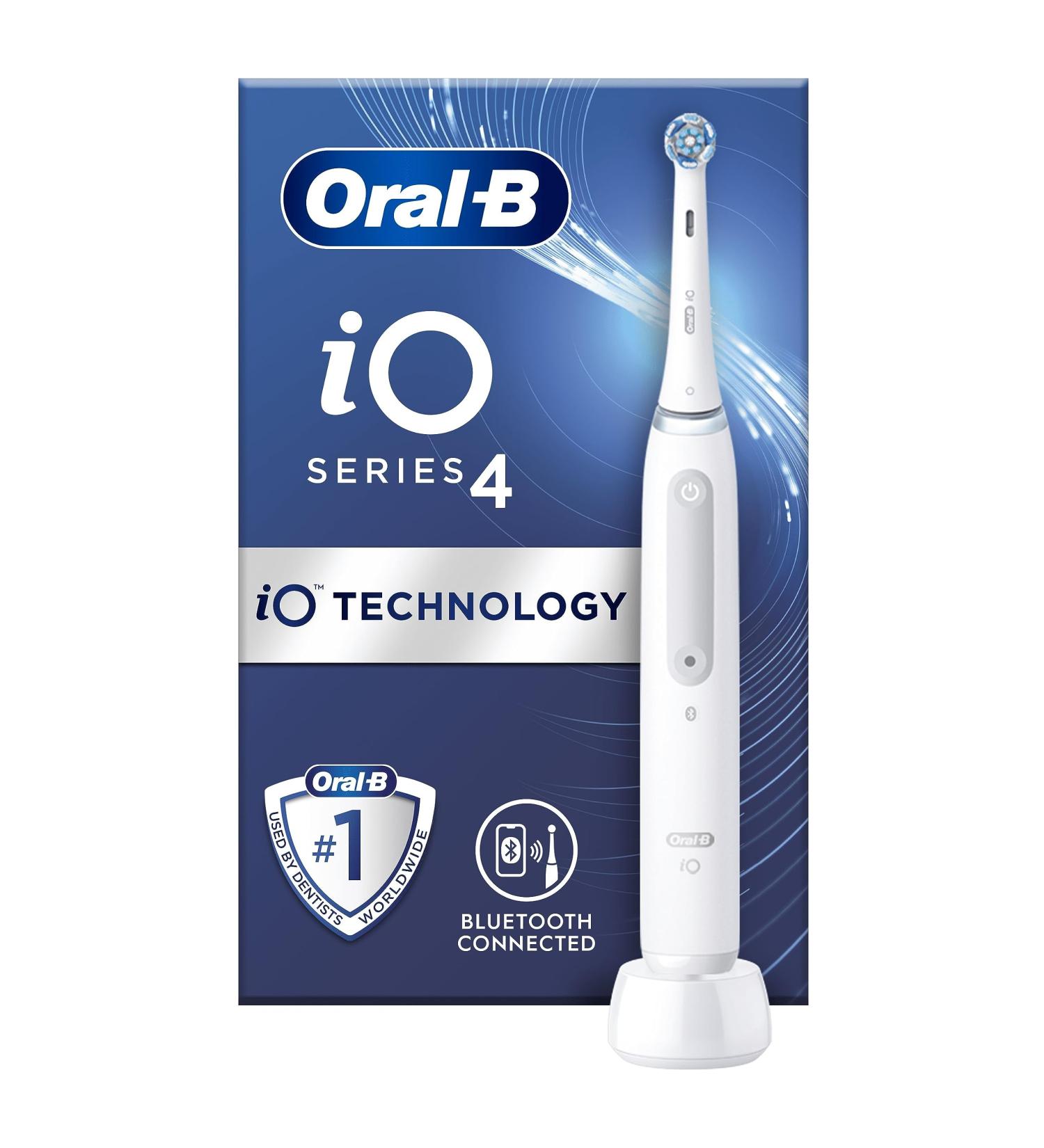 Oral-B iO4 Electric Toothbrush: 4 Modes, Teeth Whitening, 1 Head, UK 2 Pin Plug - Christmas Gift for Him/Her - Buy Online on GoSupps.com